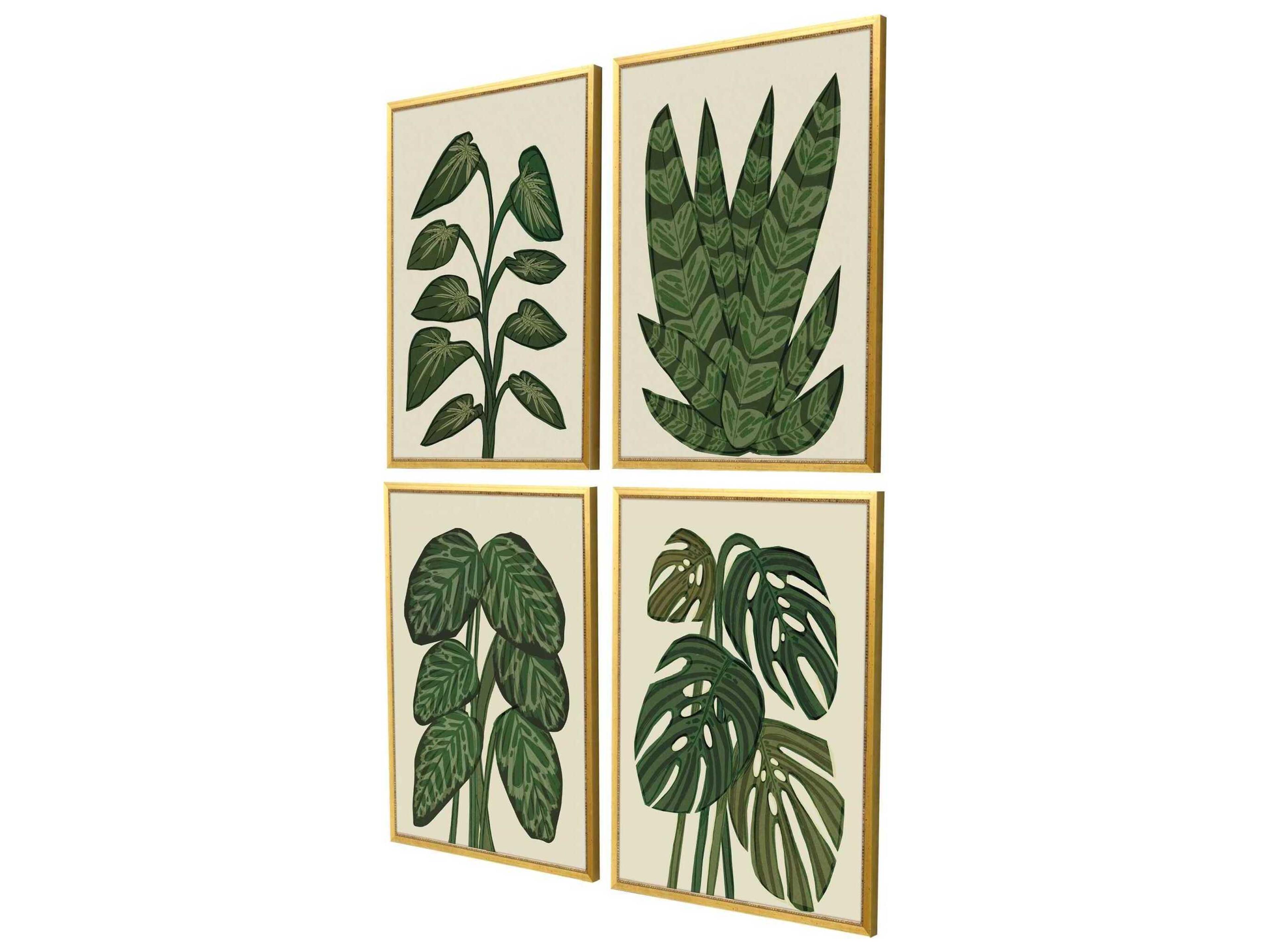 Paragon Florals Tropical Abundance Wall Art Set of 4
