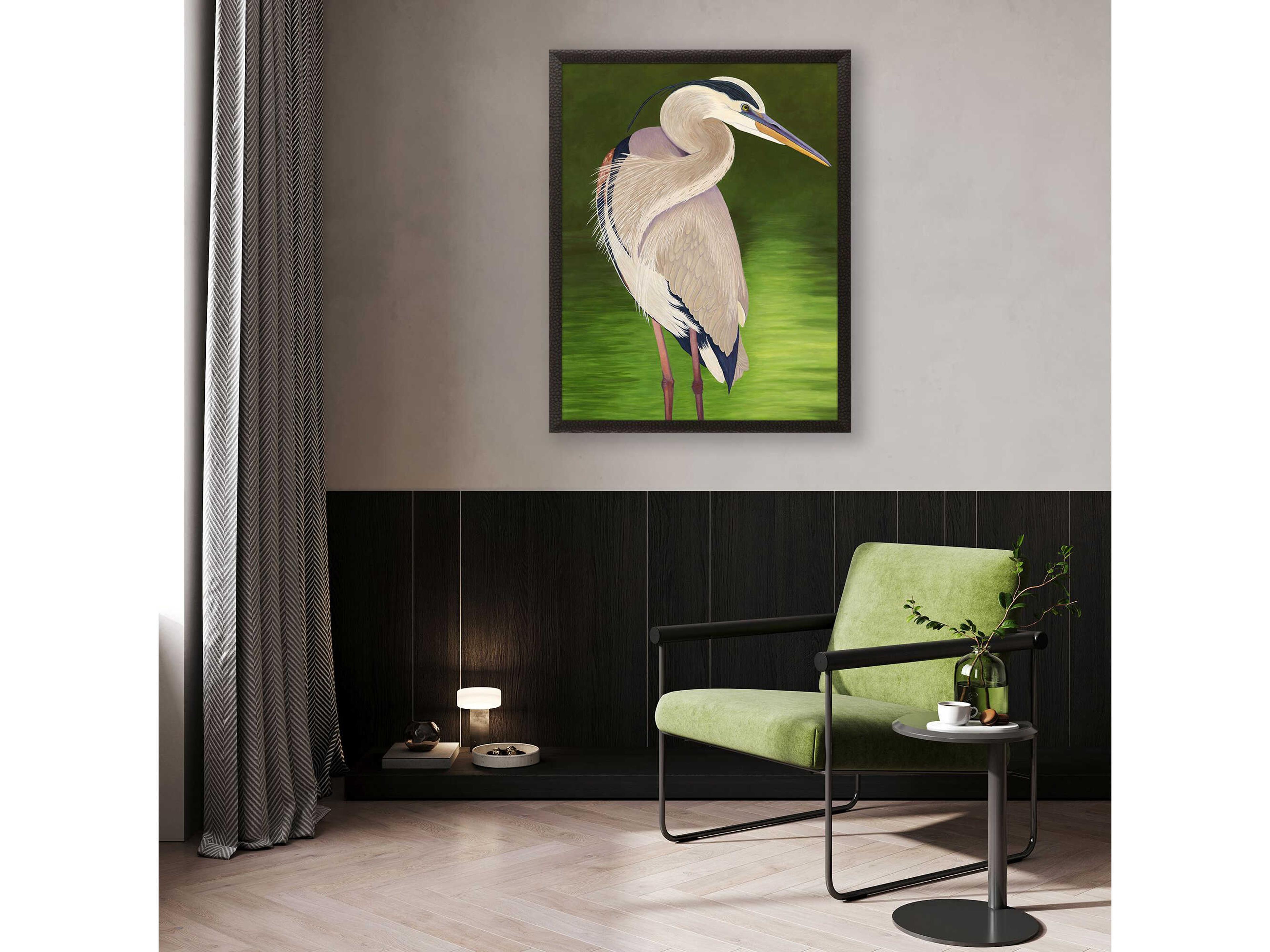 Paragon Animals Moonlight Blue Heron Wall Art