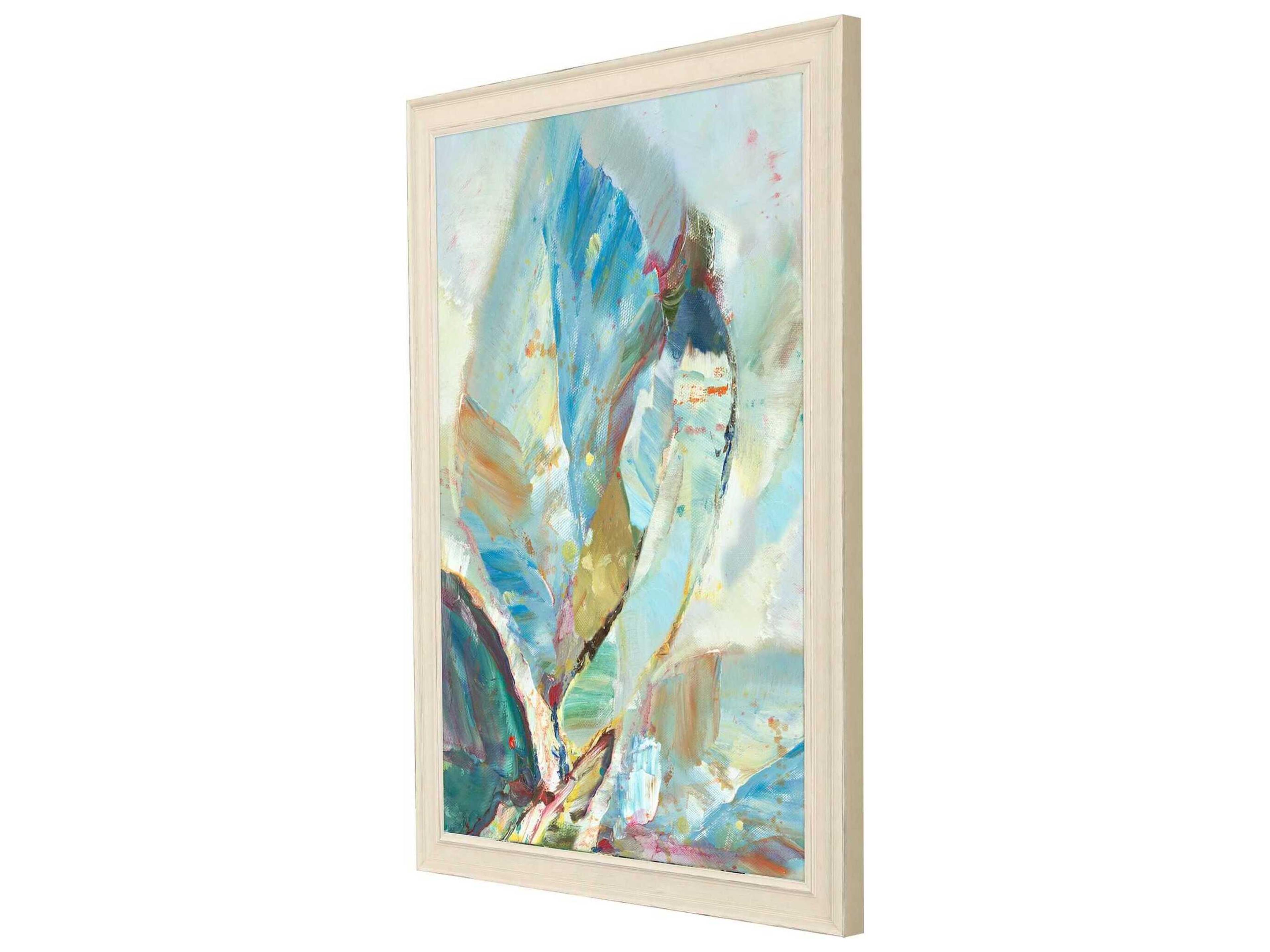Paragon Florals Aqua Leaf-I Wall Art