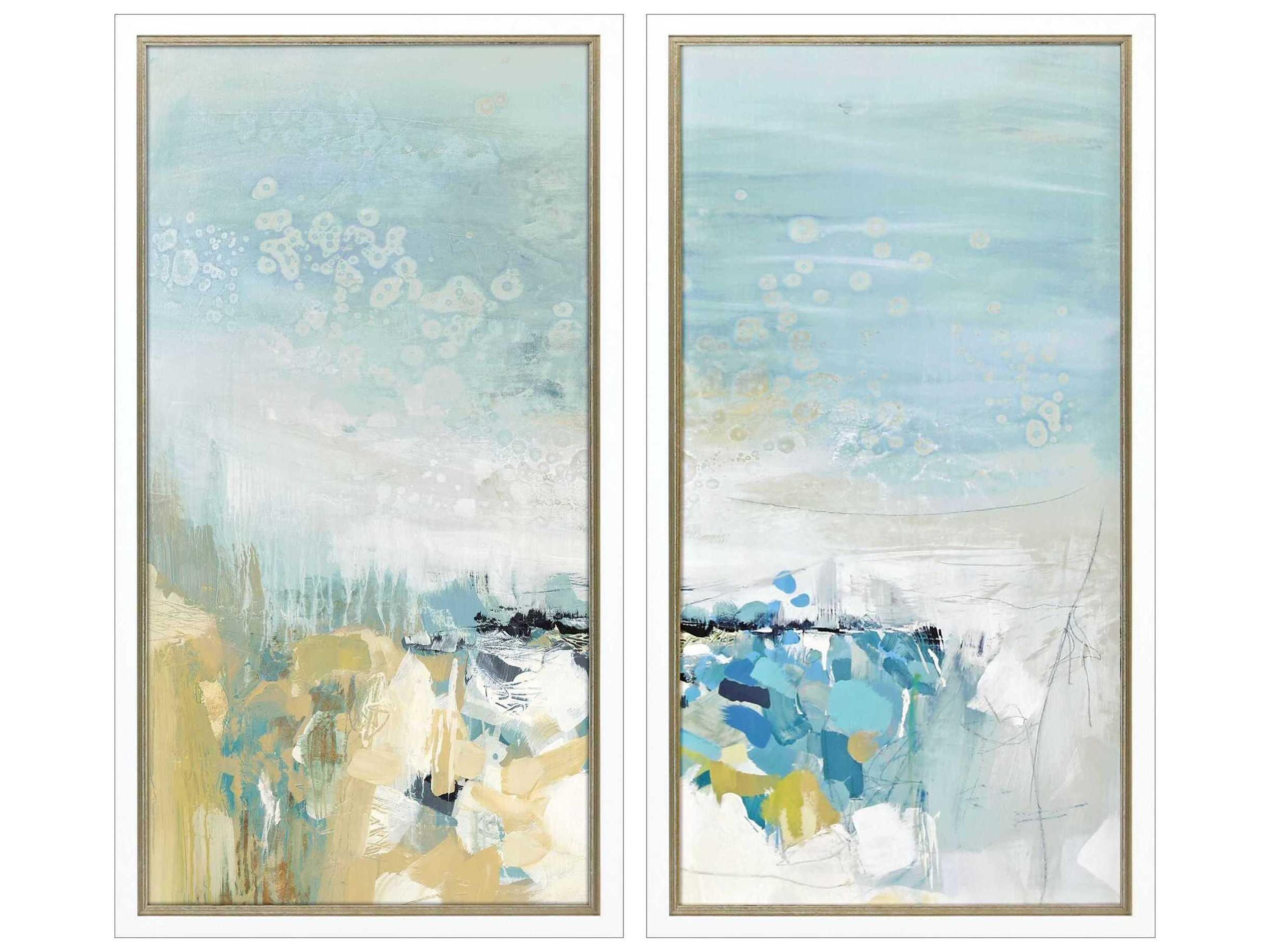 Lagoon Blue Wall Art Set of 2