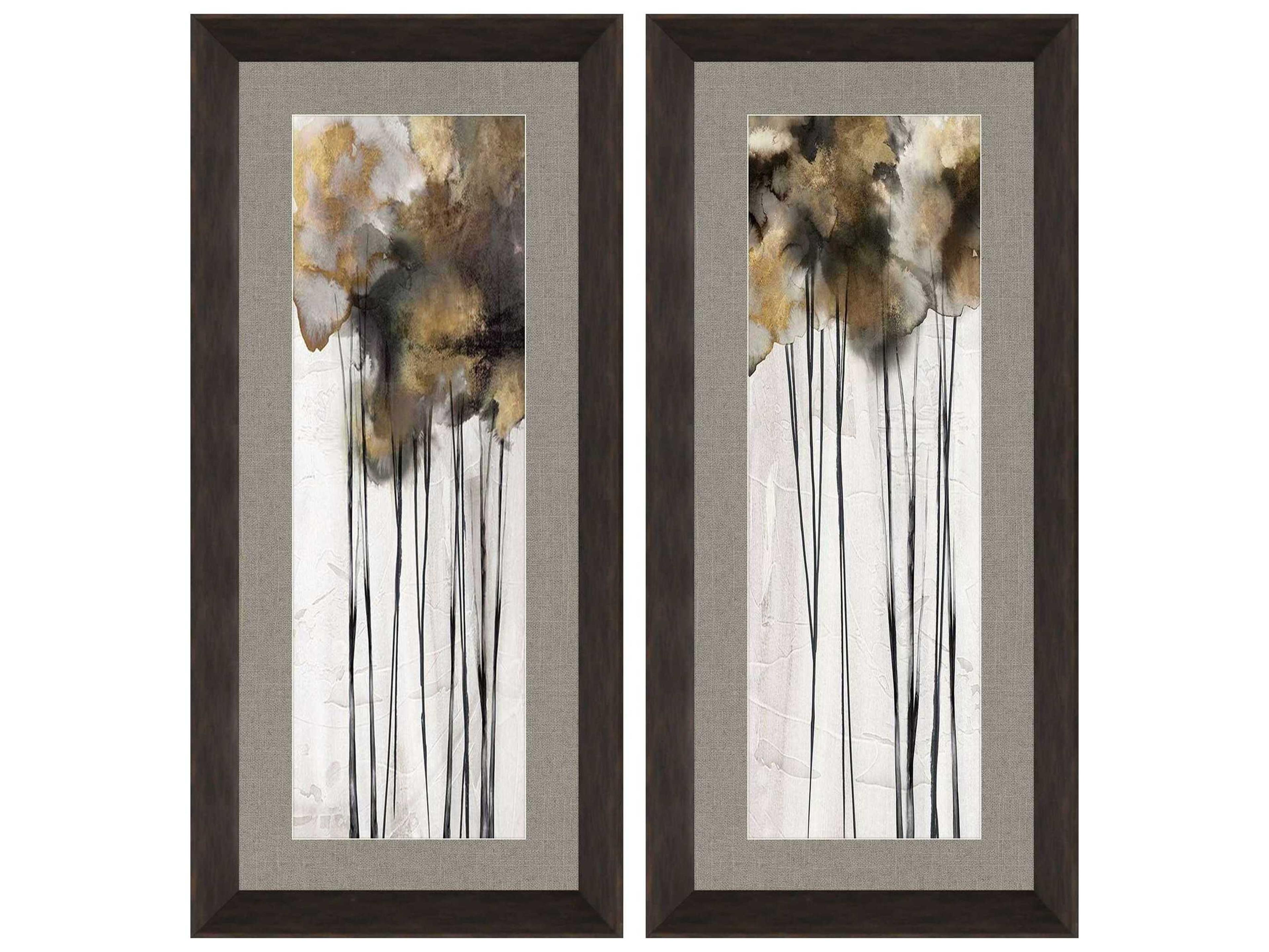 Inky Trees Wall Art Set of 2