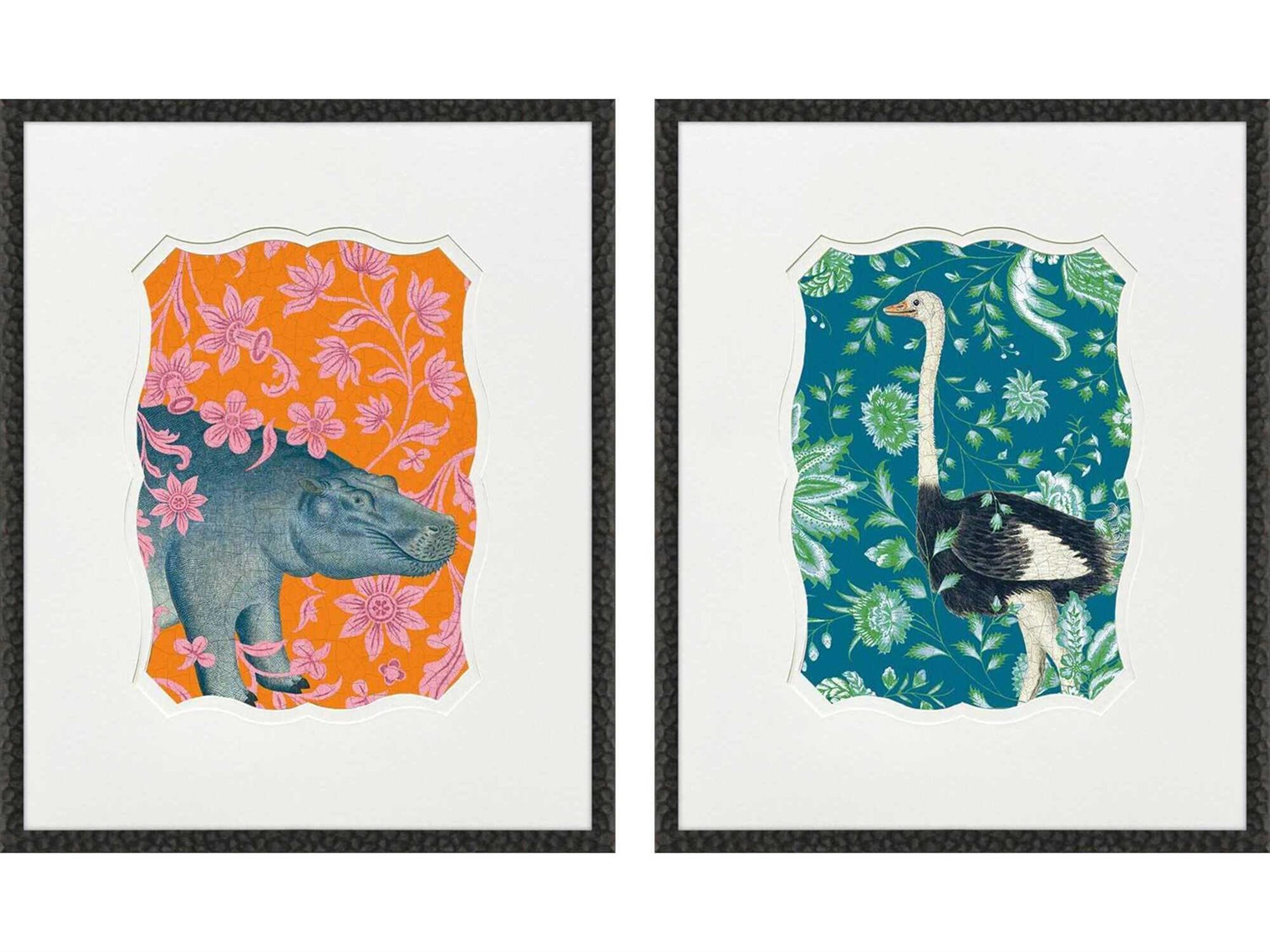 Animals Wild Wonderland-III Wall Art Set of 2