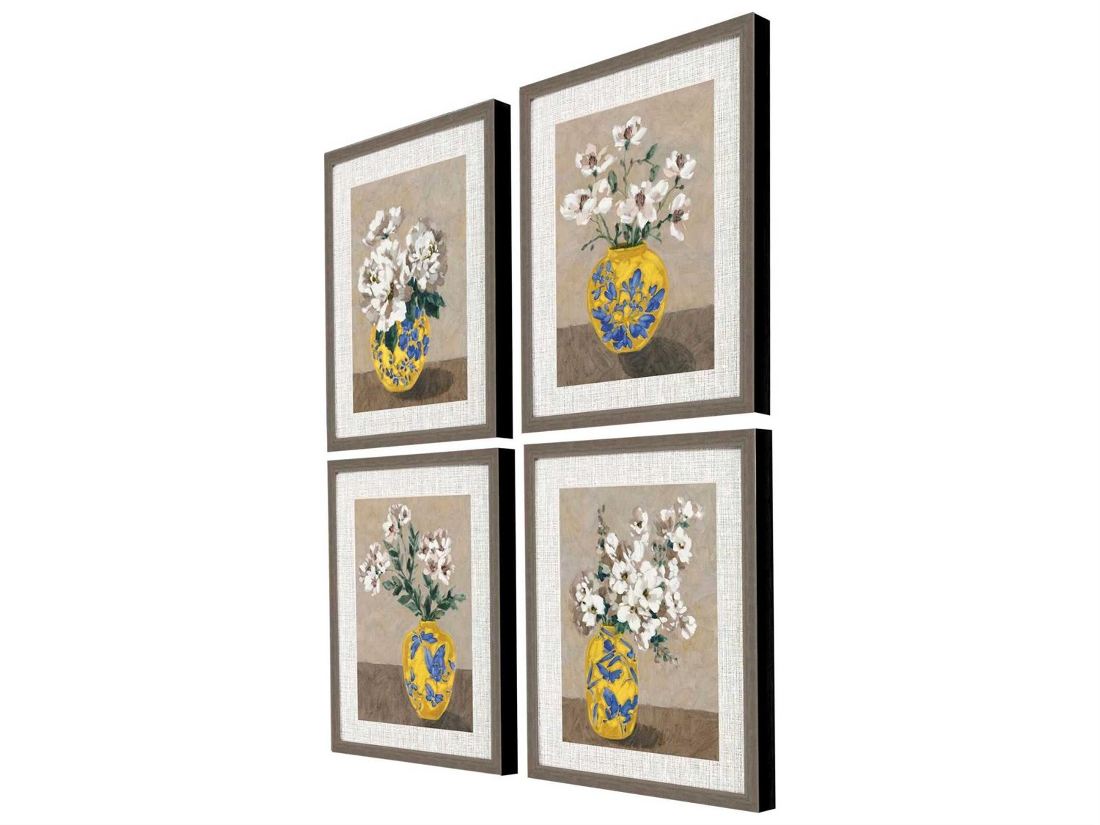 Paragon Florals Decorative Bouquet Wall Art Set of 4