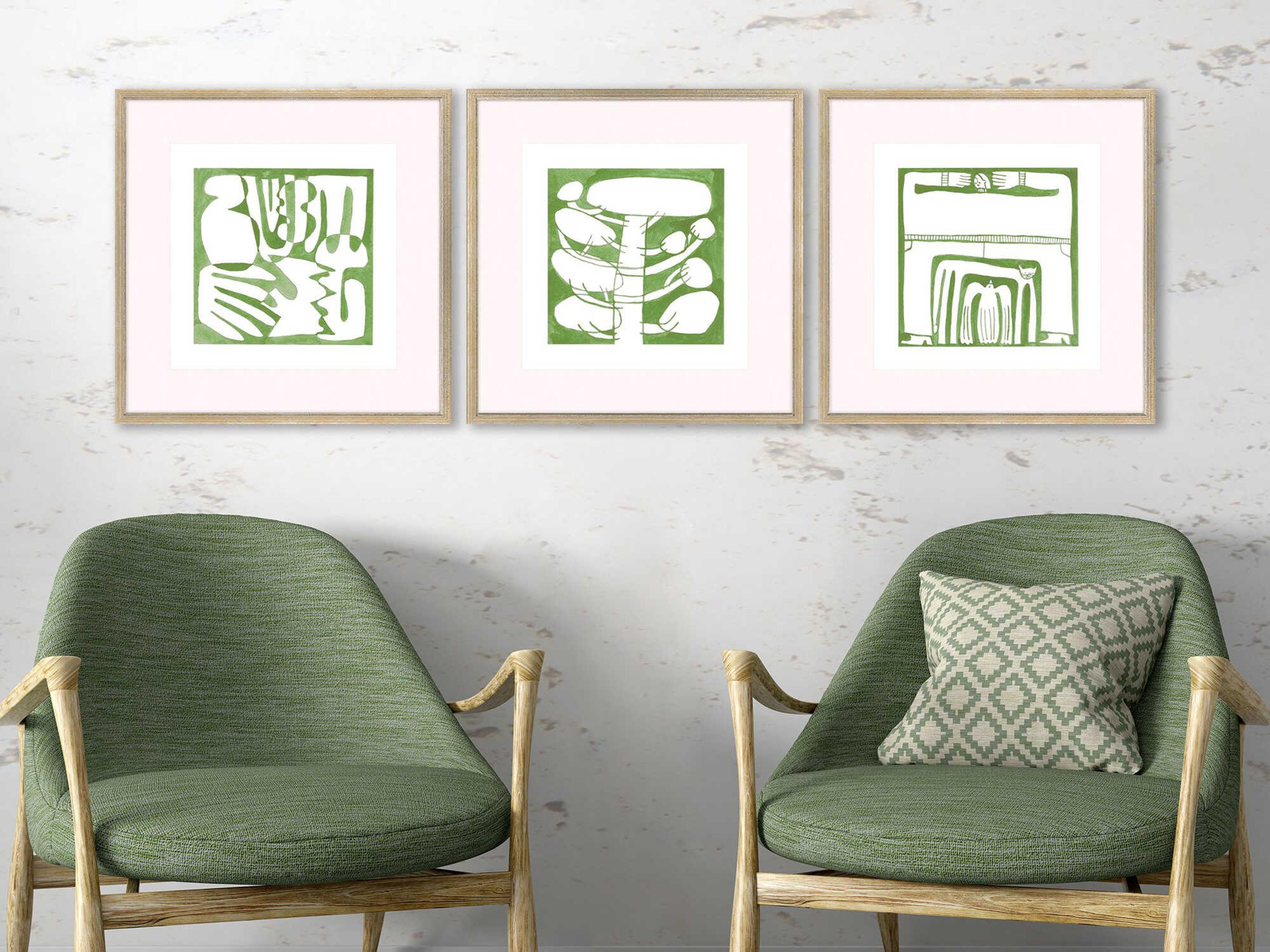 Paragon Abstract Minimal Moments-I Wall Art Set of 3