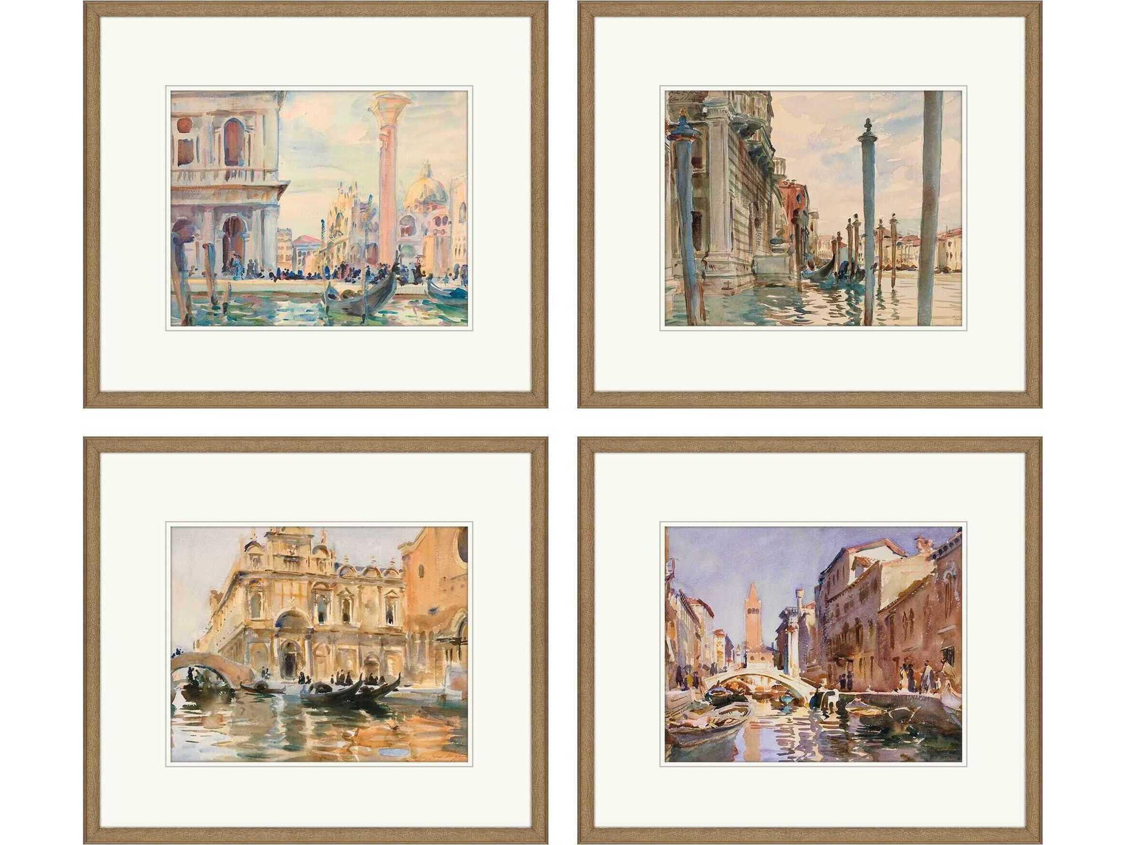 Scenic Venice Wall Art Set of 4