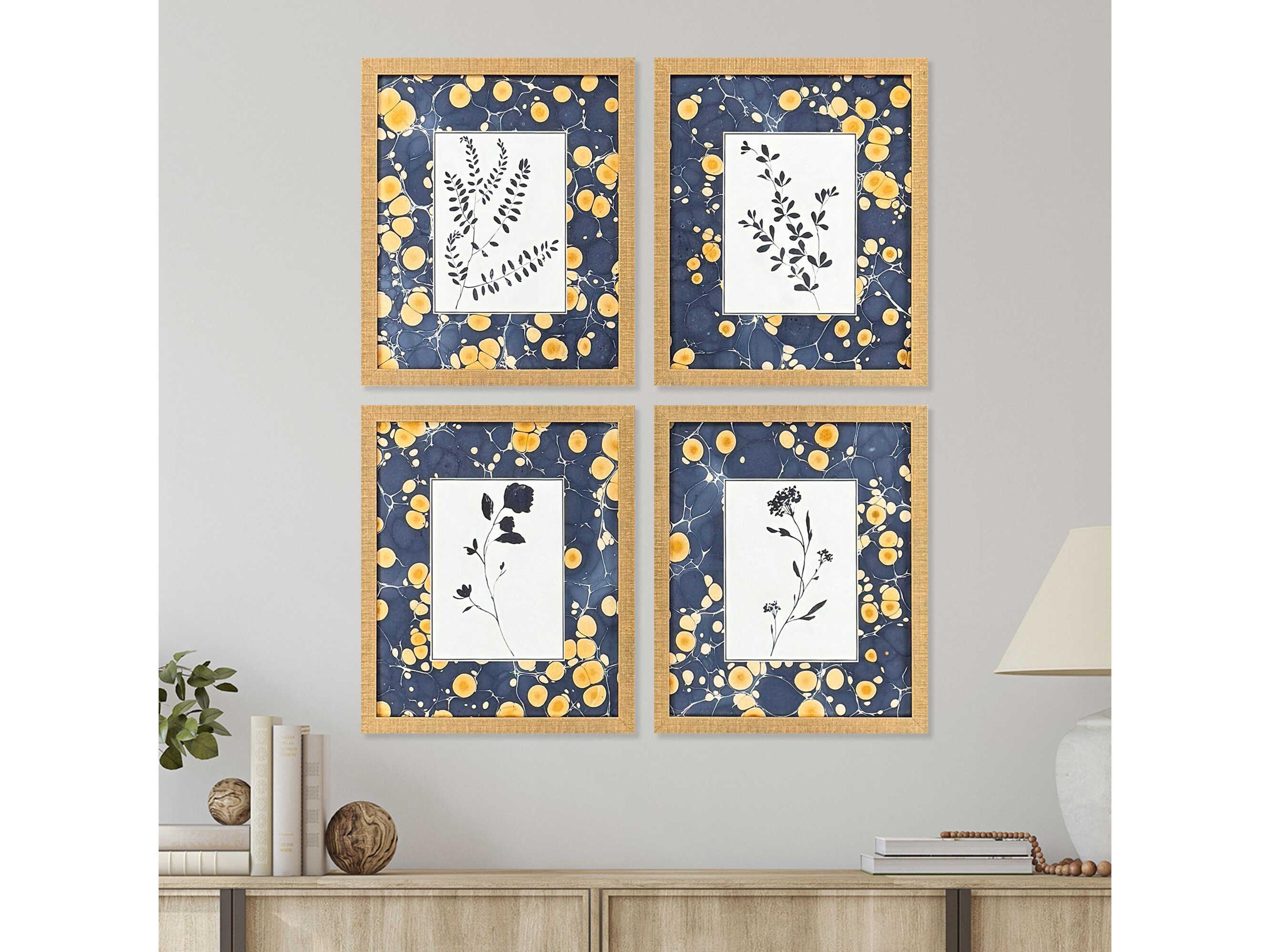 Paragon Florals Simple Nature Wall Art Set of 4