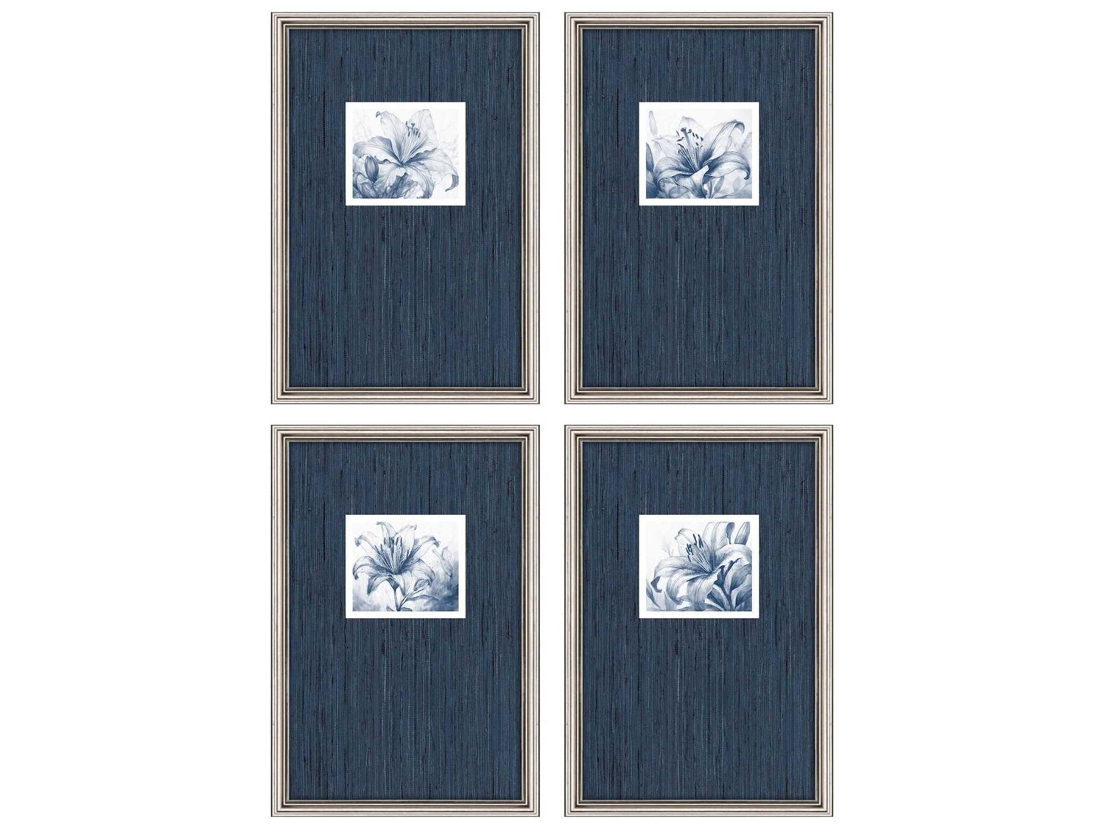 Florals Lilies Wall Art Set of 4