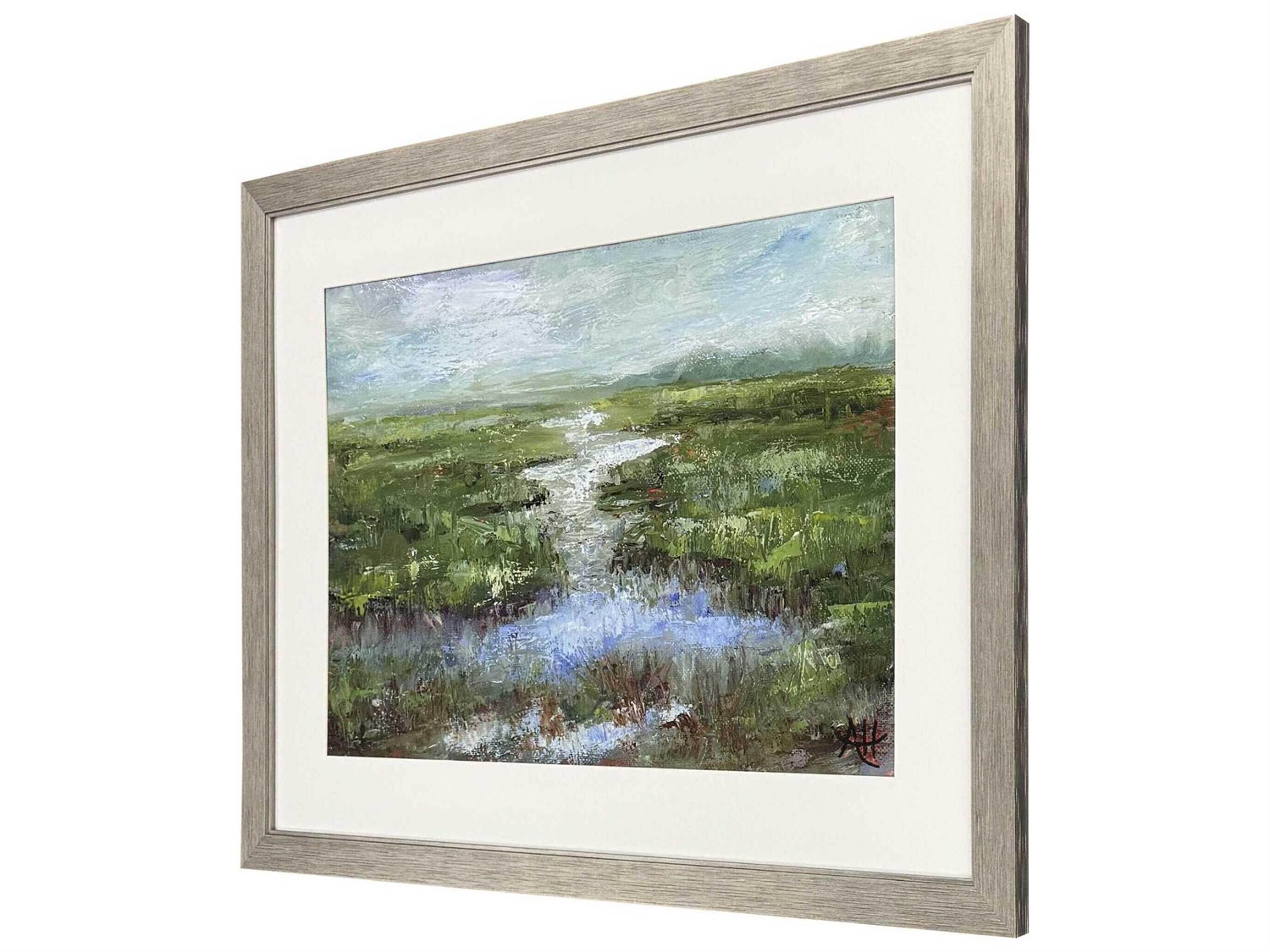 Paragon Waterside Rainy Day Marsh Wall Art