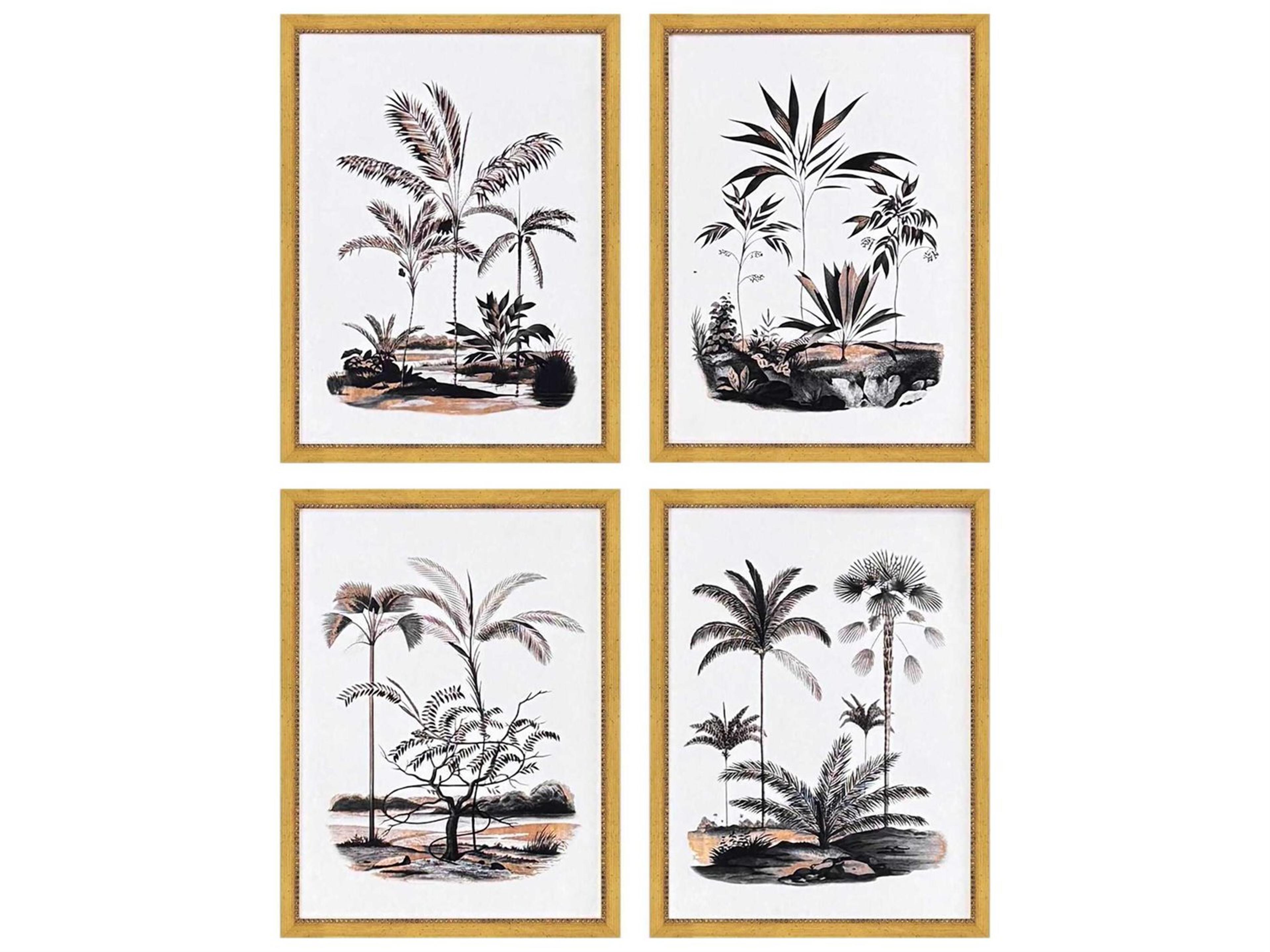 Waterside Exotic Terrain Wall Art Set of 4