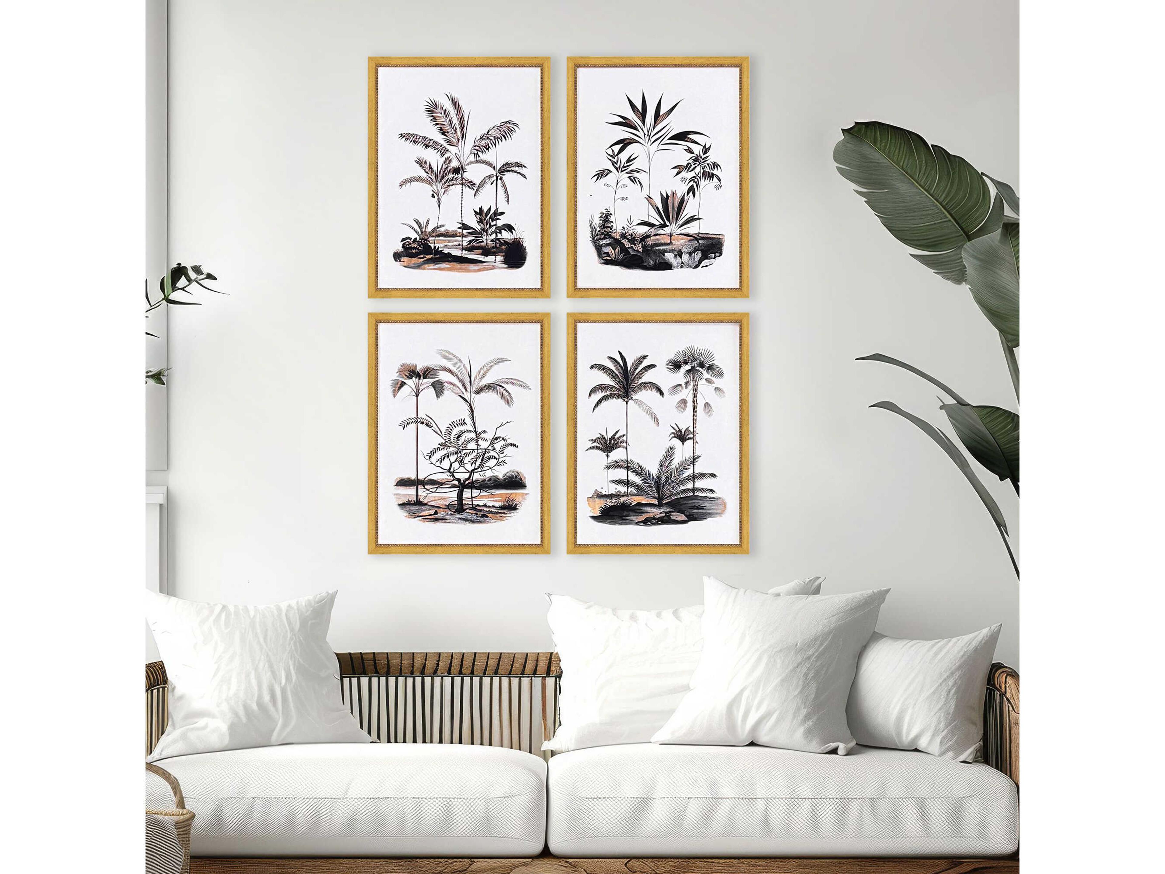 Paragon Waterside Exotic Terrain Wall Art Set of 4