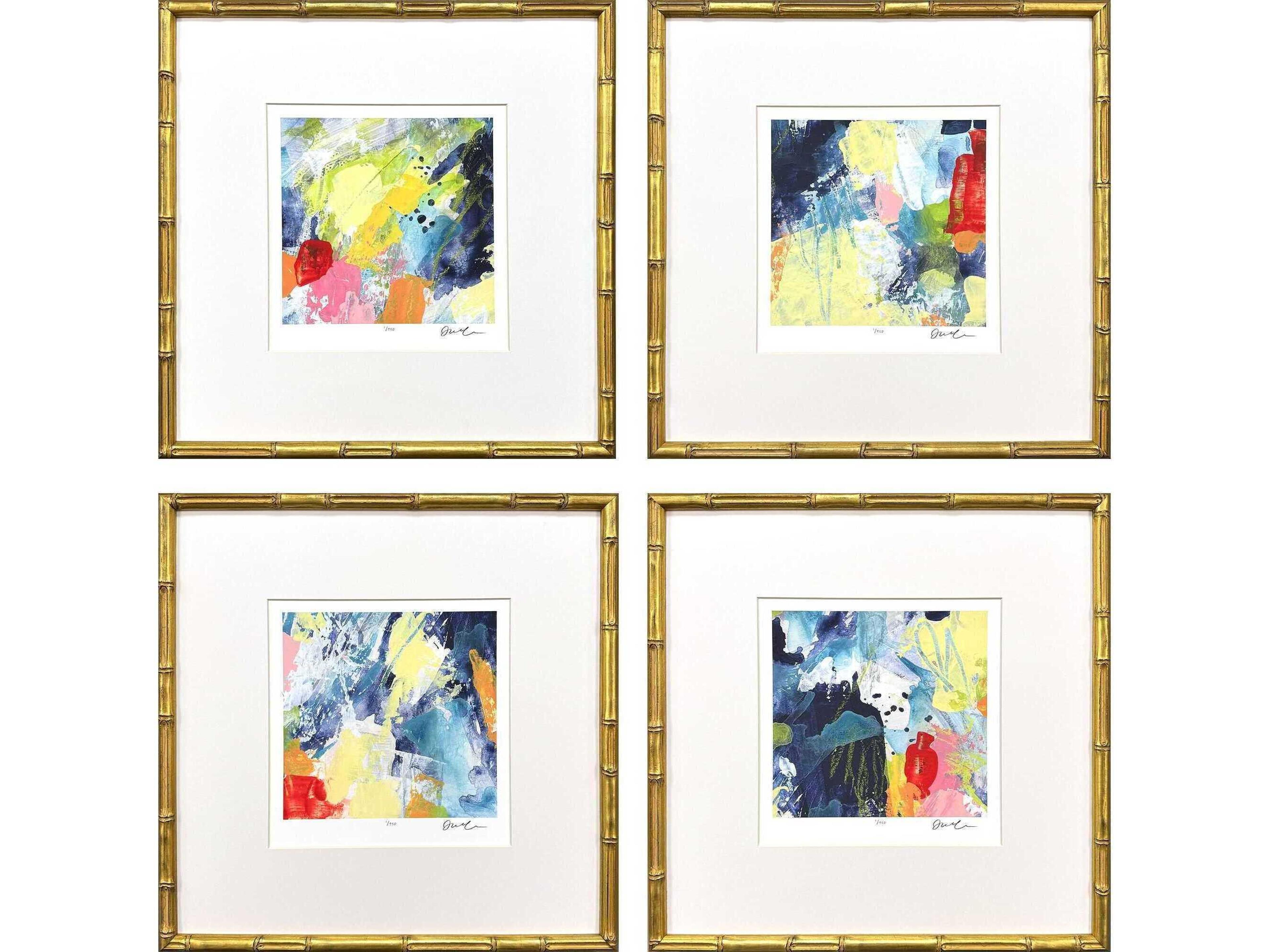 Abstract Unfettered Wall Art Set of 4