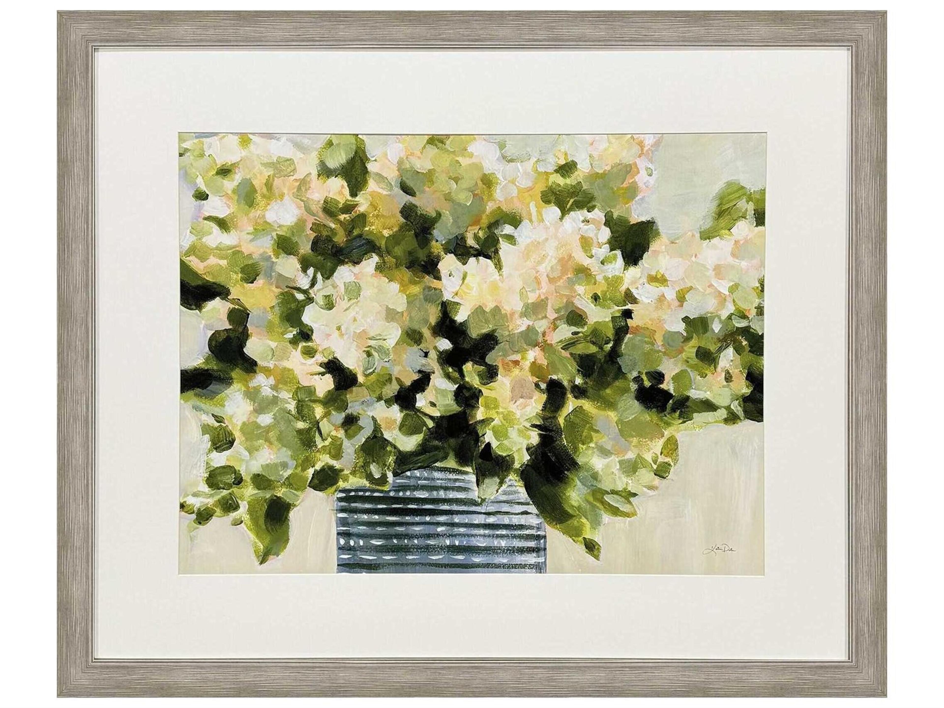 Paragon Florals Hydrangeas in Vase Wall Art