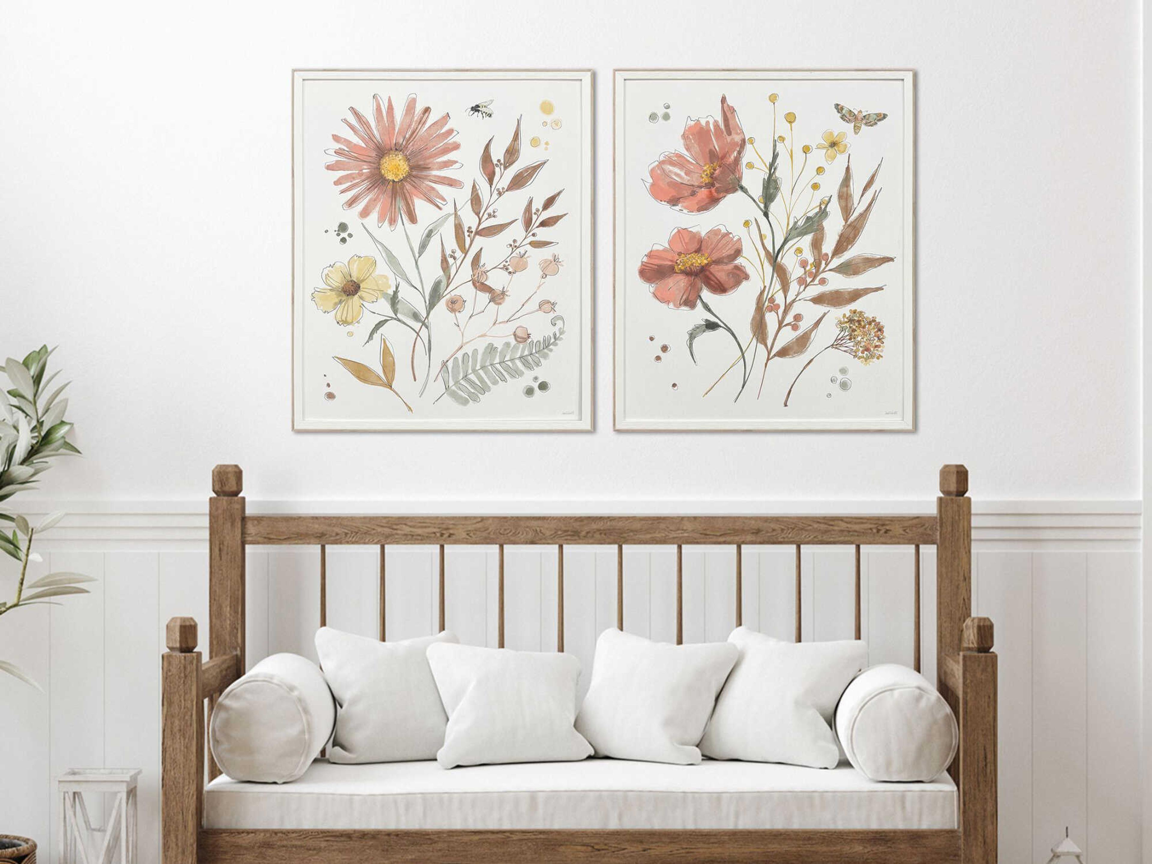 Paragon Florals Full Bloom-I Wall Art Set of 2
