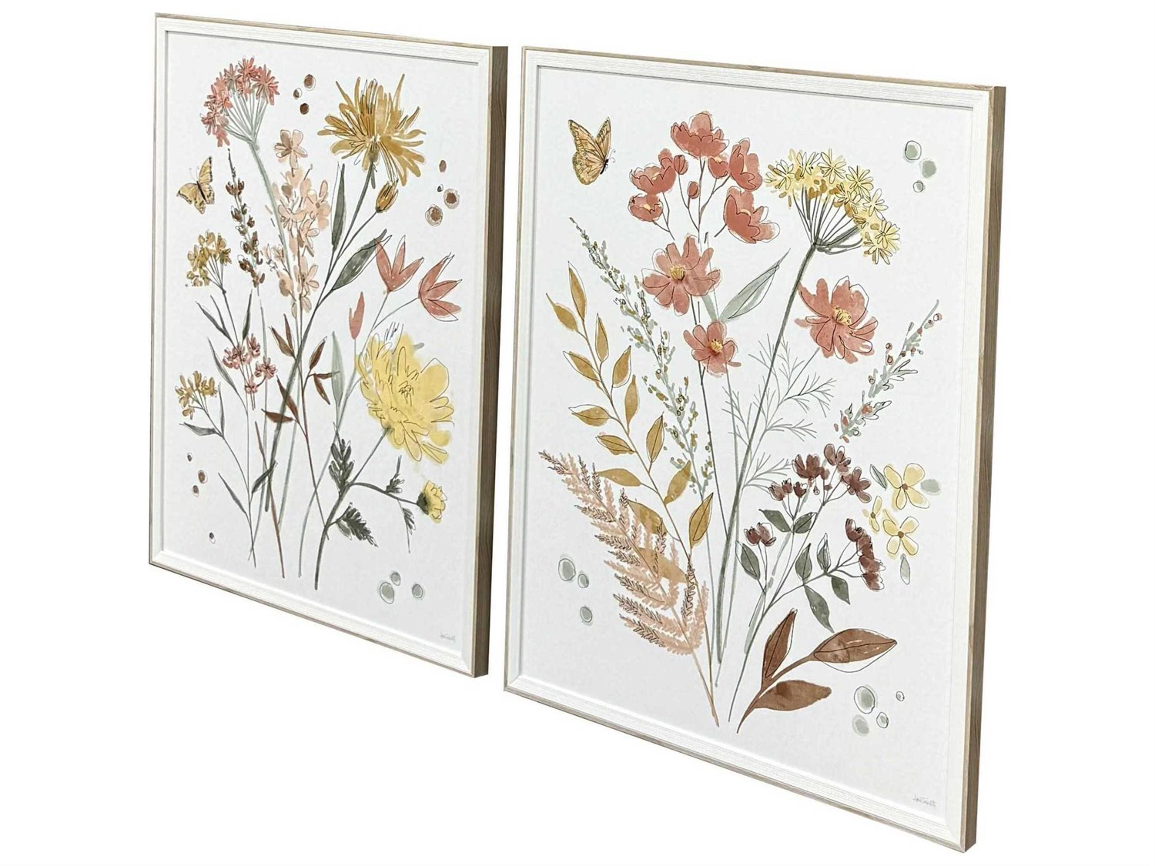 Paragon Florals Full Bloom-II Wall Art Set of 2