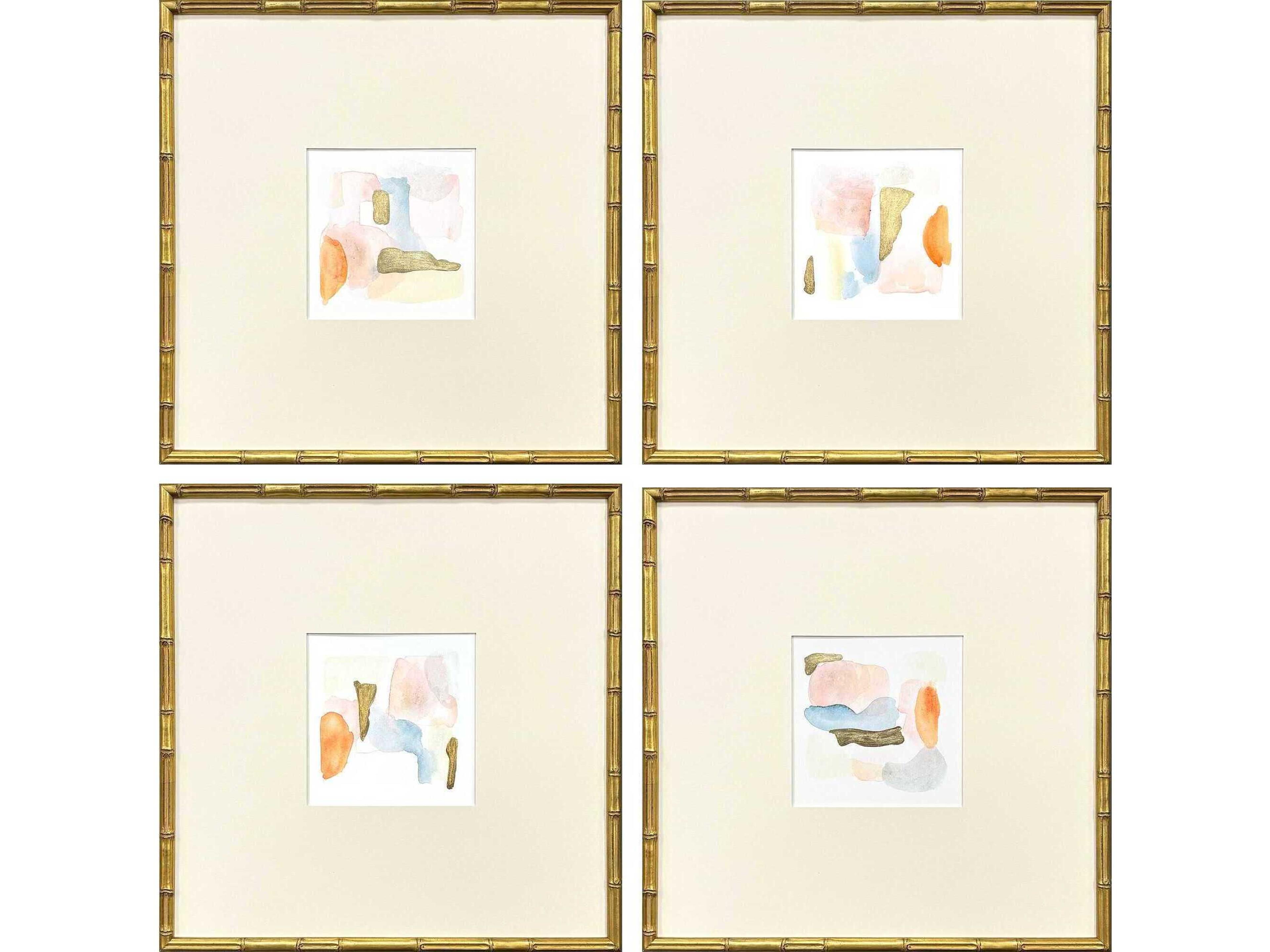 Abstract Like Clouds Wall Art Set of 4