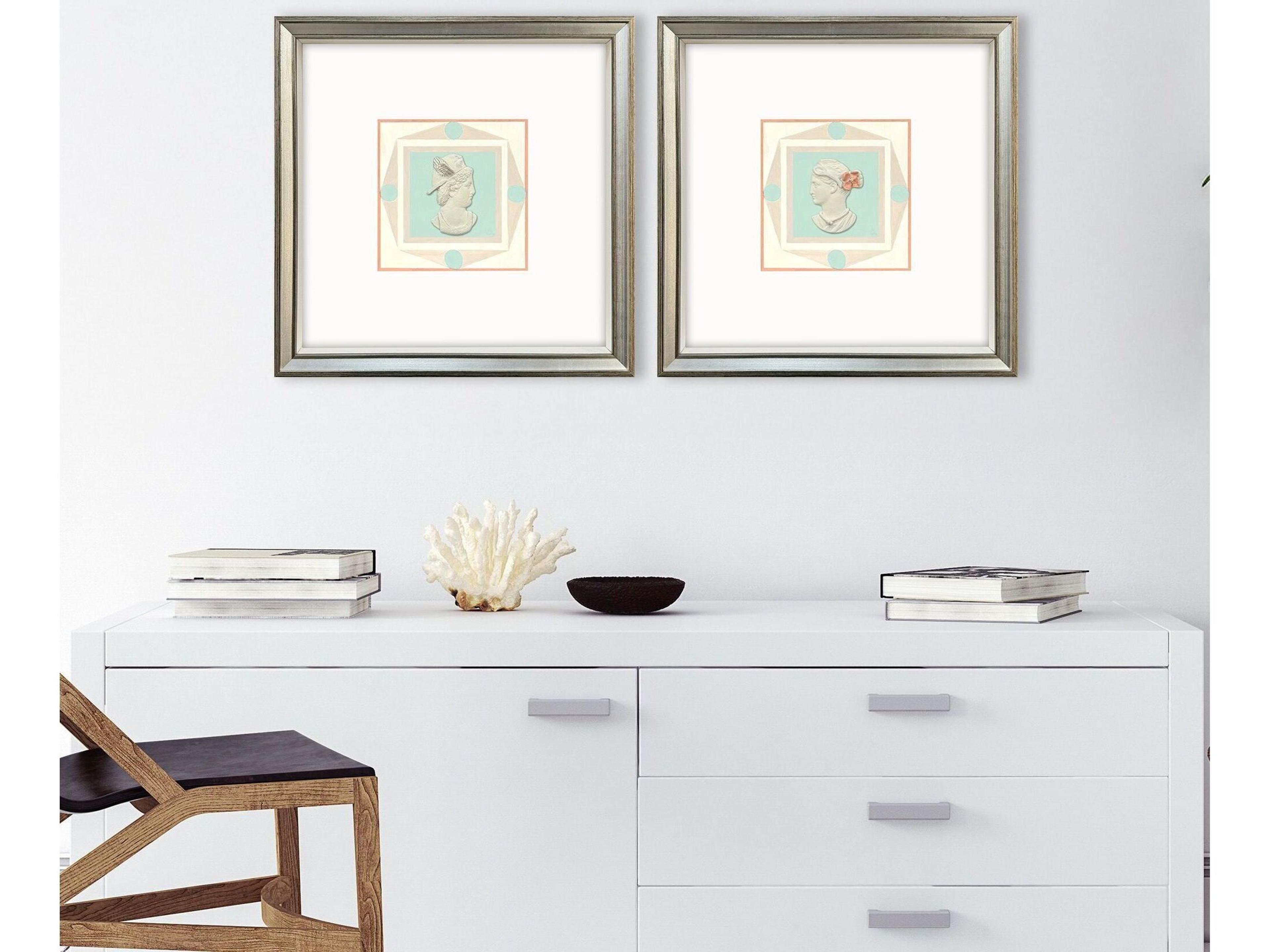 Paragon Intaglio Busts Framed Art - Set of 2