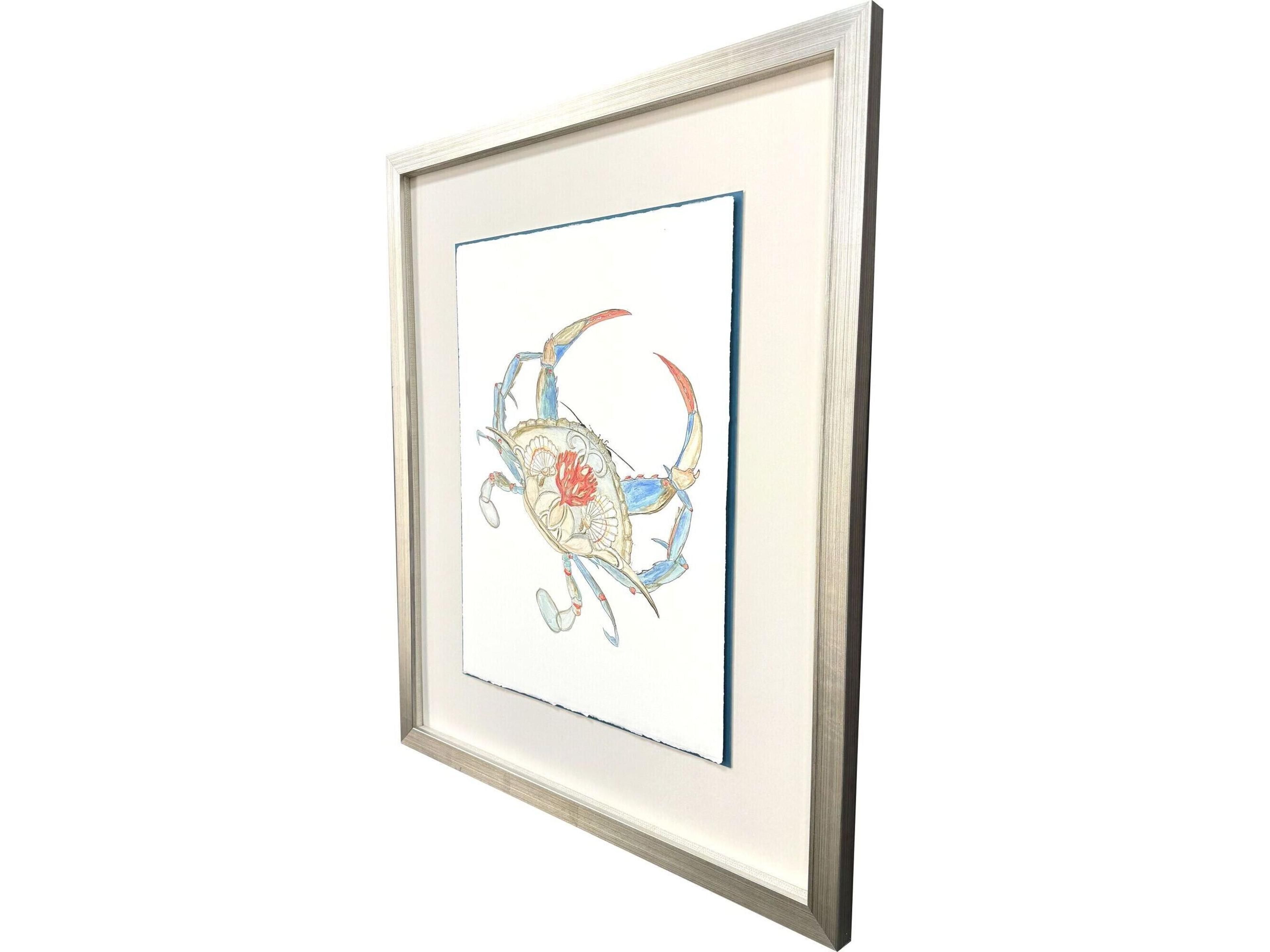 Paragon Crab I Celebration Seahorse Framed Art