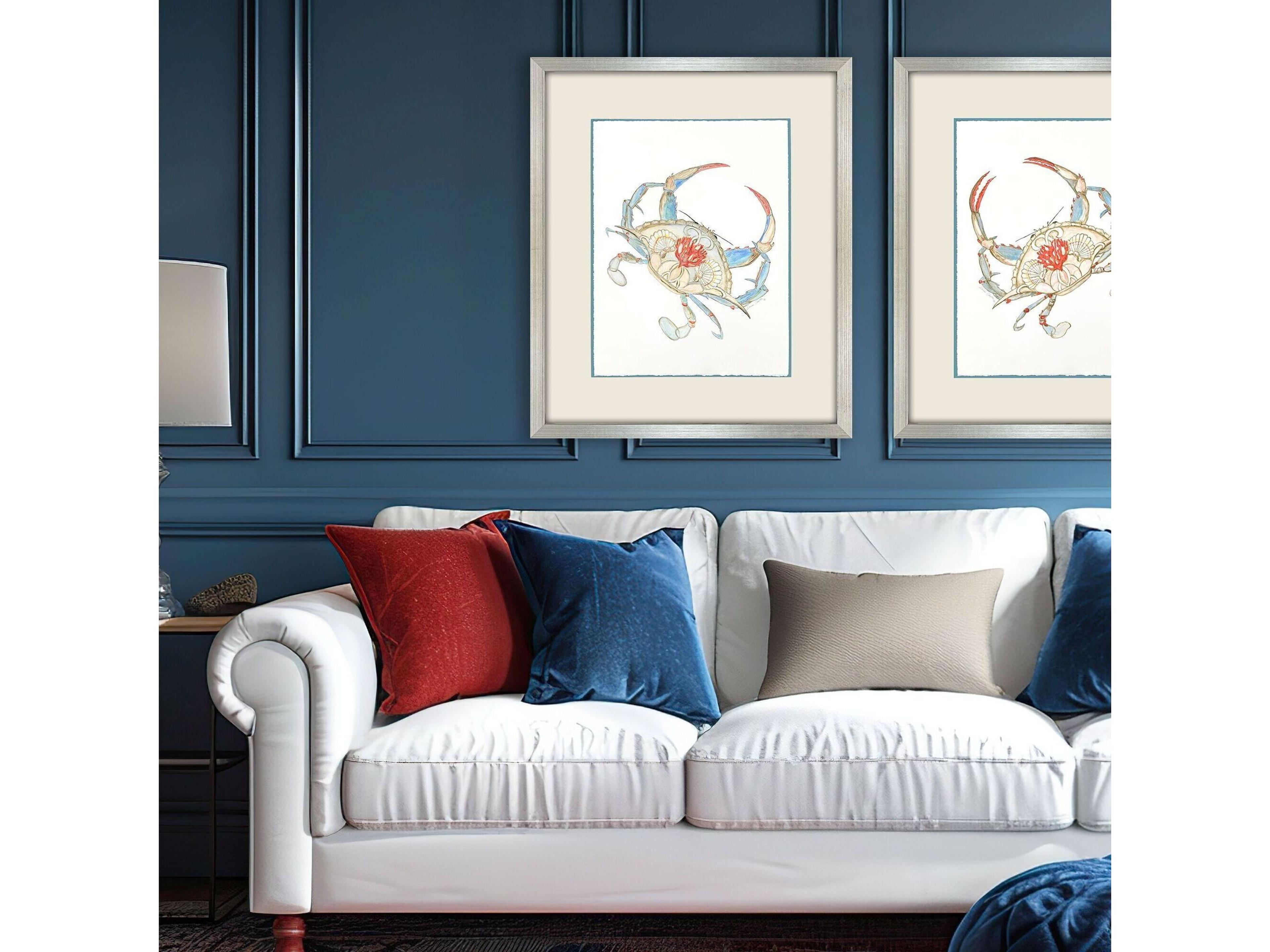 Paragon Crab I Celebration Seahorse Framed Art