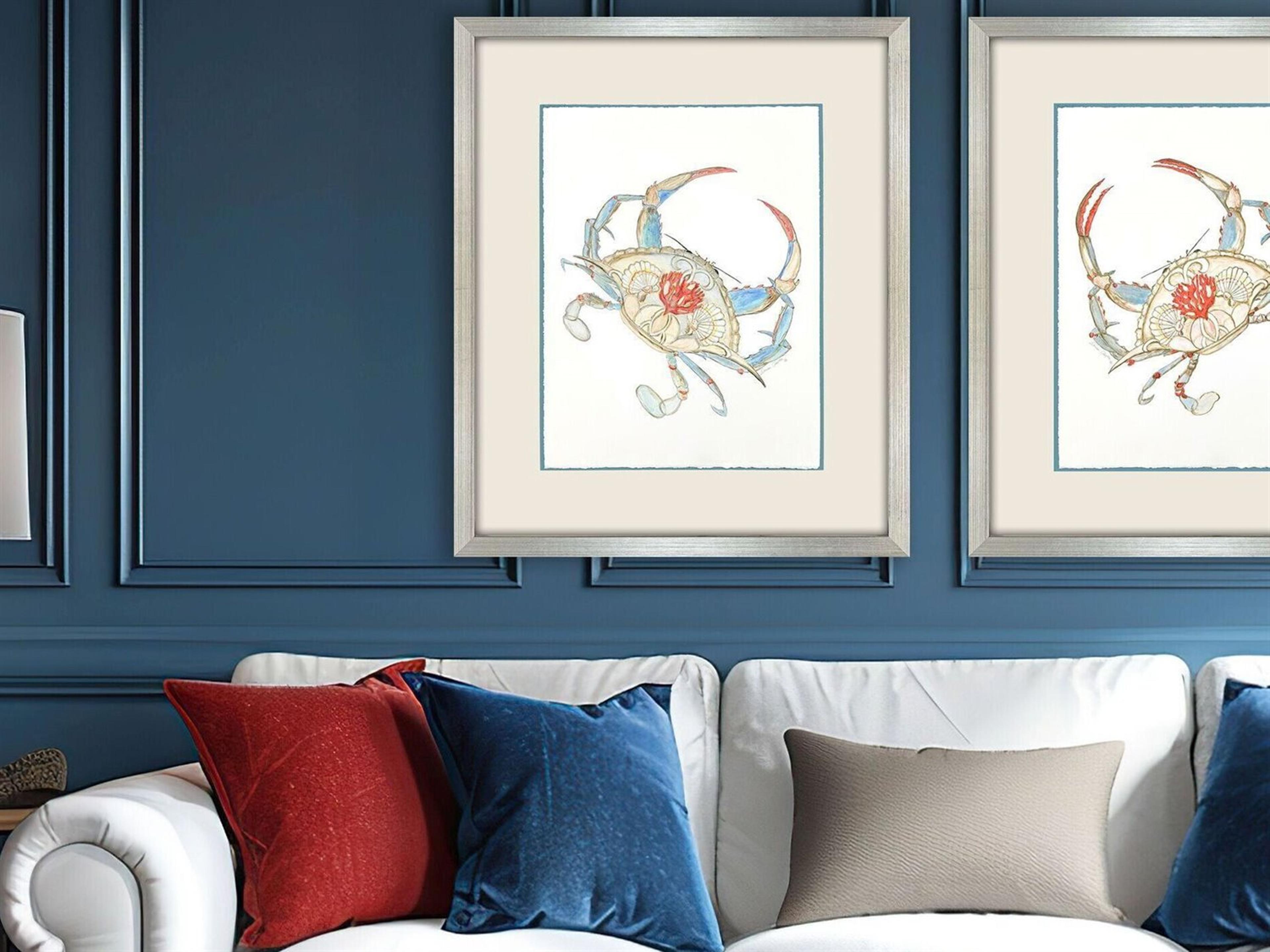 Paragon Crab I Celebration Seahorse Framed Art