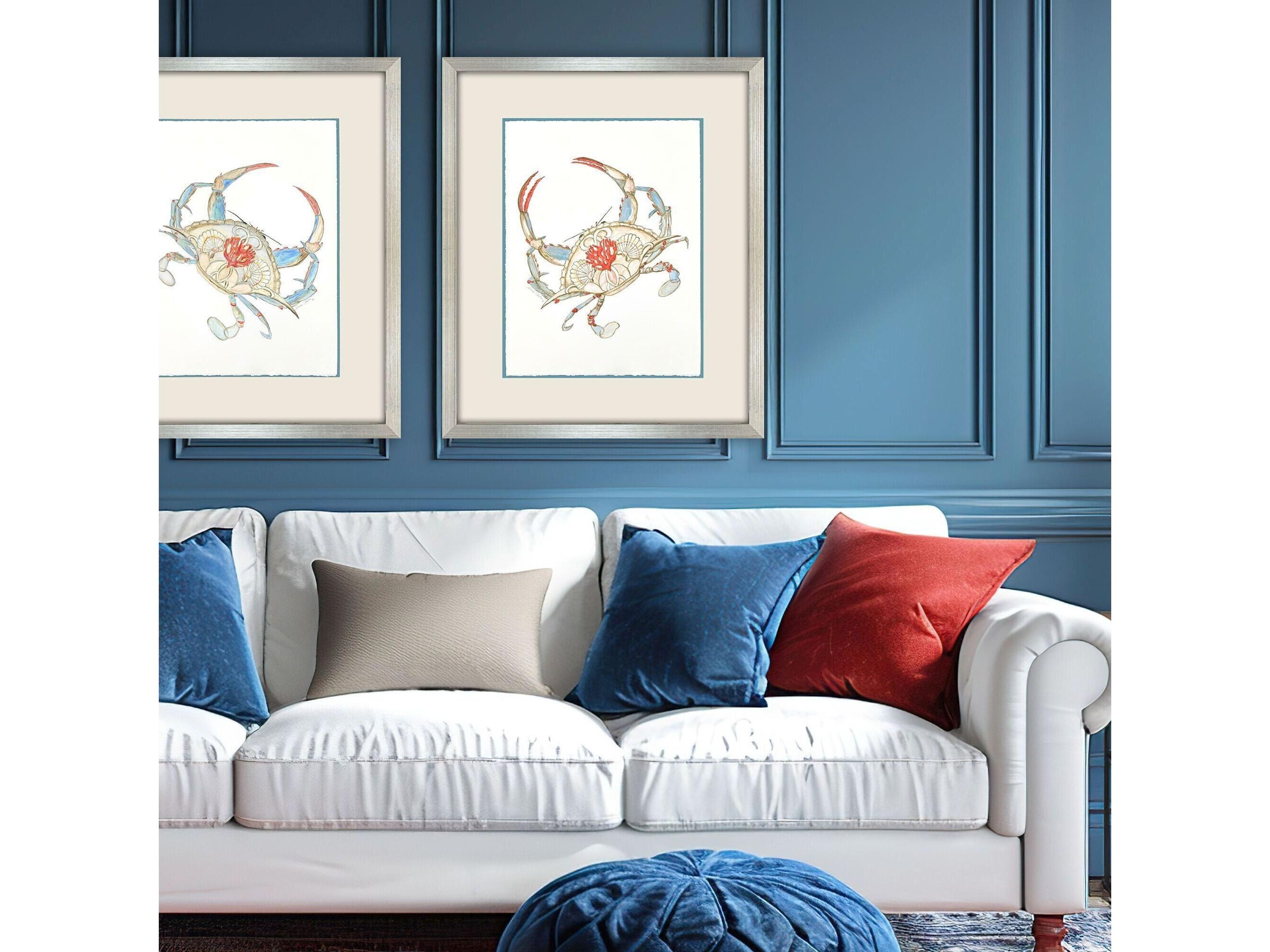 Paragon Crab II Celebration Seahorse Framed Art