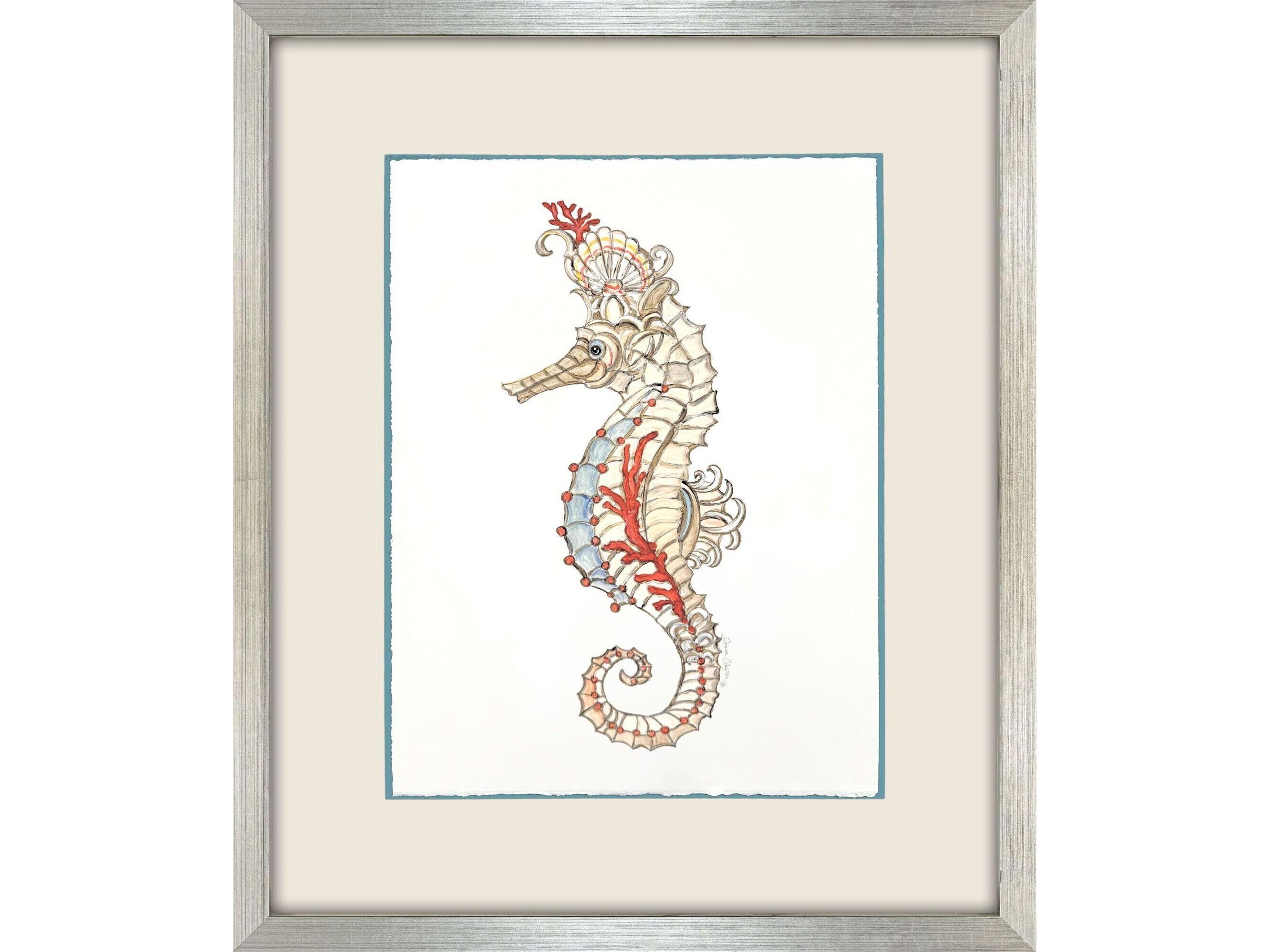 Crab Celebration Seahorse II Framed Art