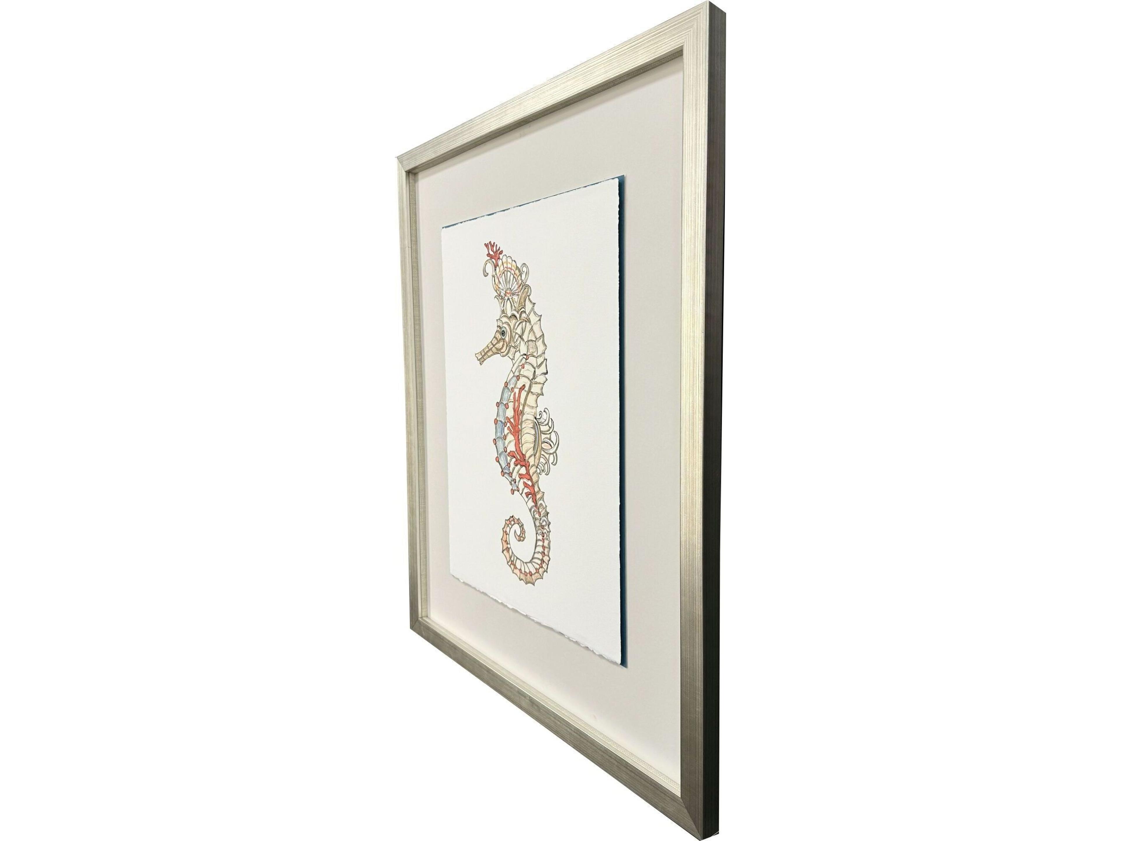 Paragon Crab Celebration Seahorse II Framed Art