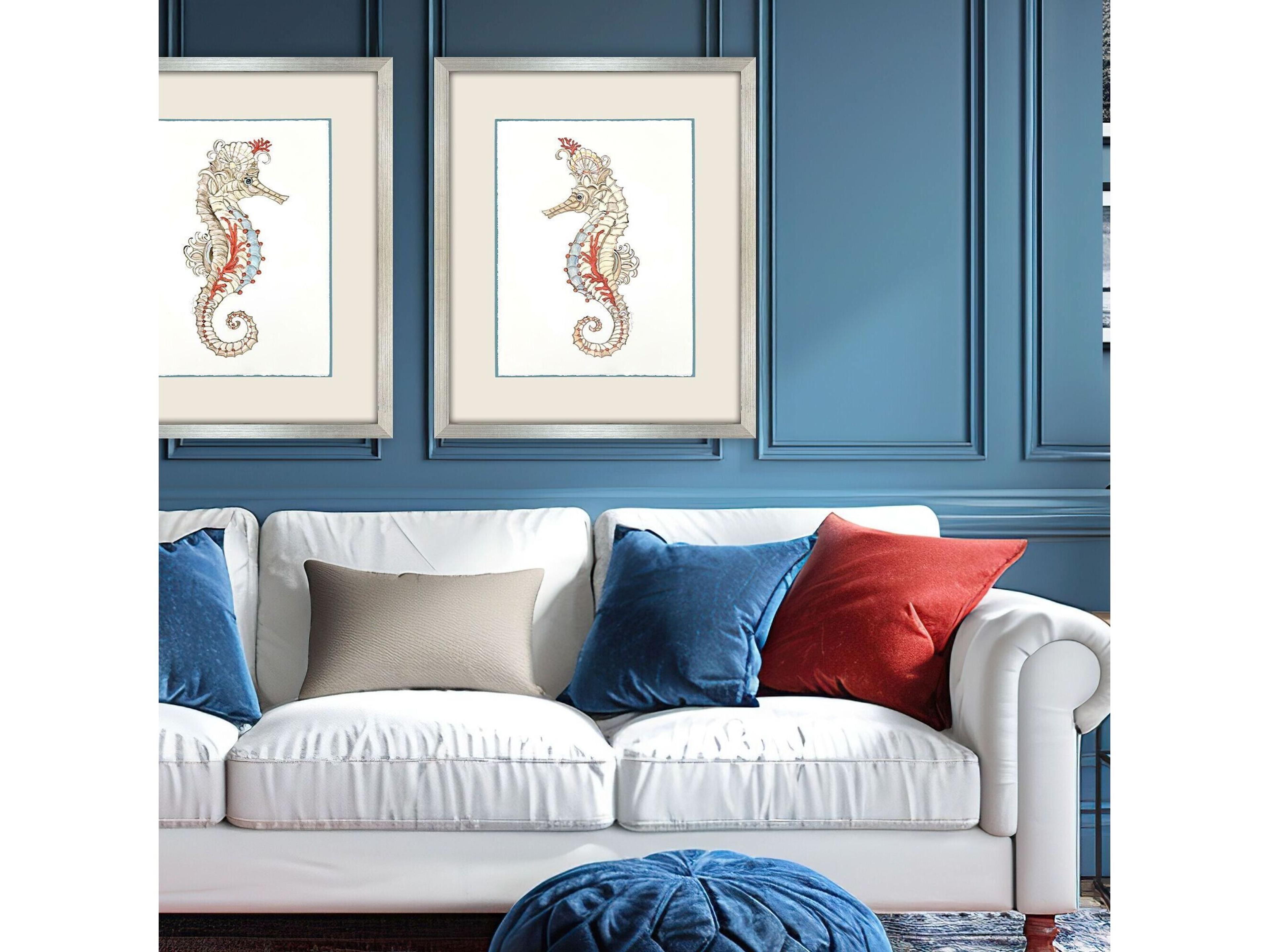 Paragon Crab Celebration Seahorse II Framed Art