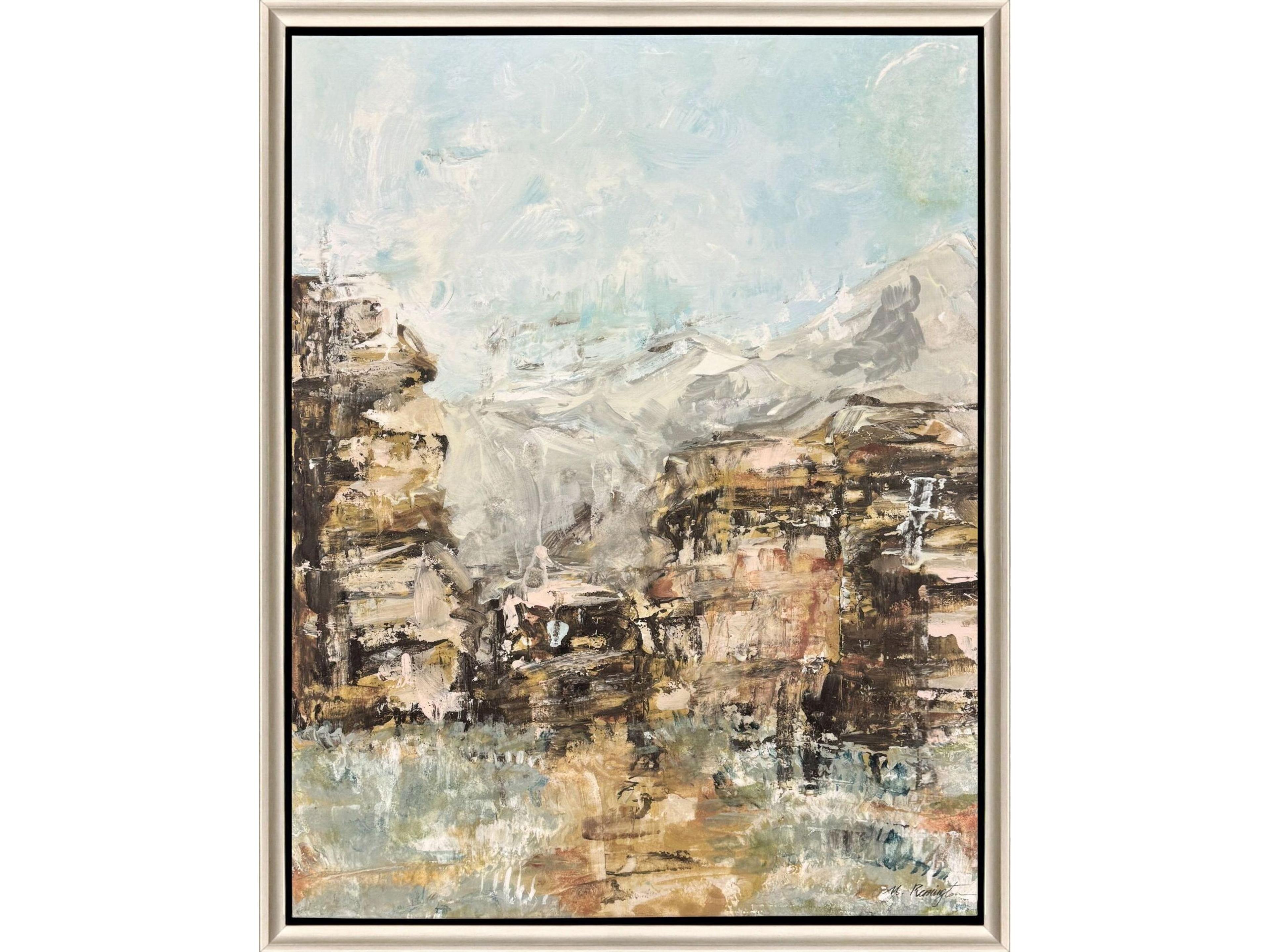 Rocky Reflections Journey Canvas Wall Art