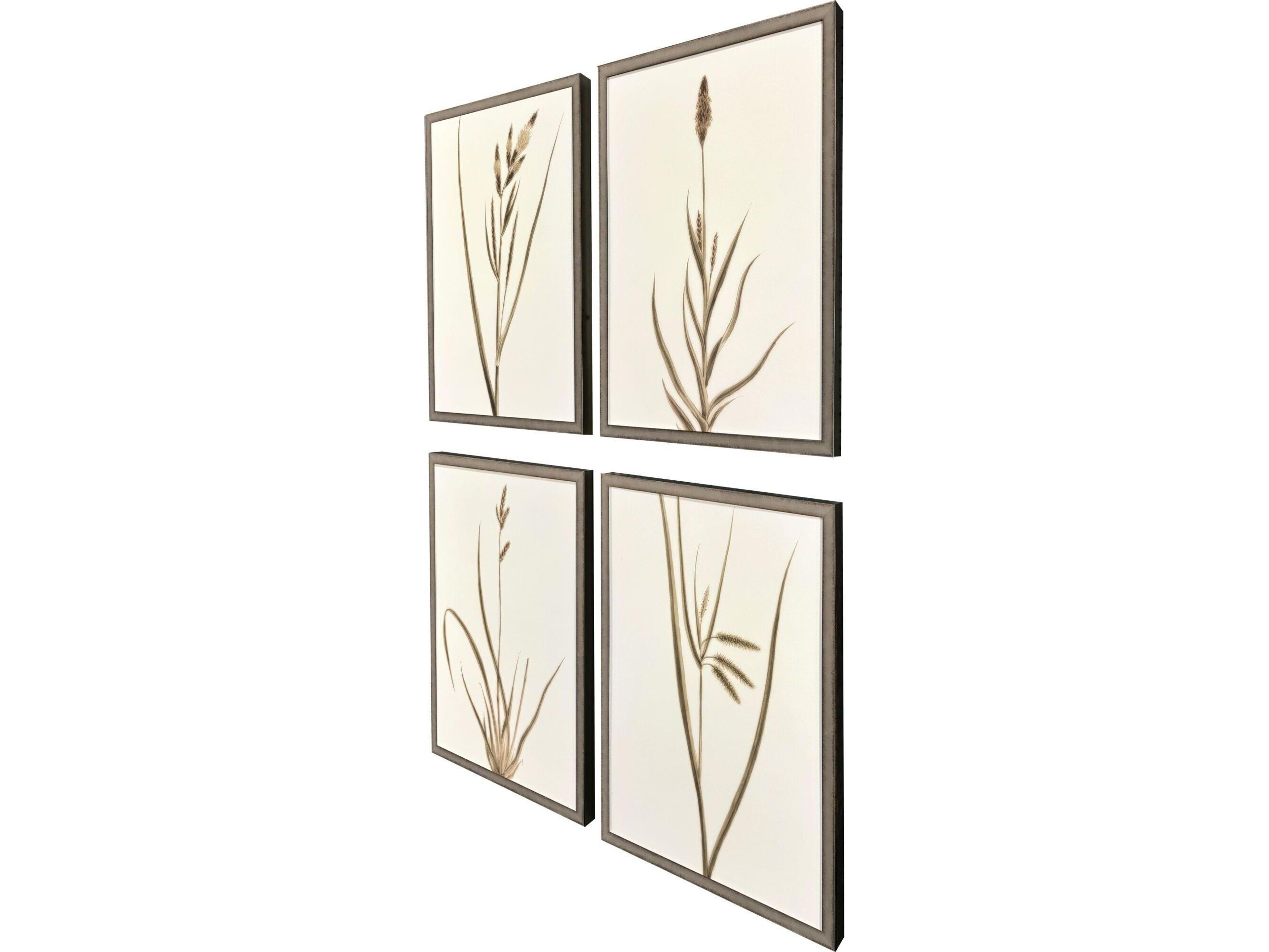 Paragon Varying Grasses Framed Art - Set of 4
