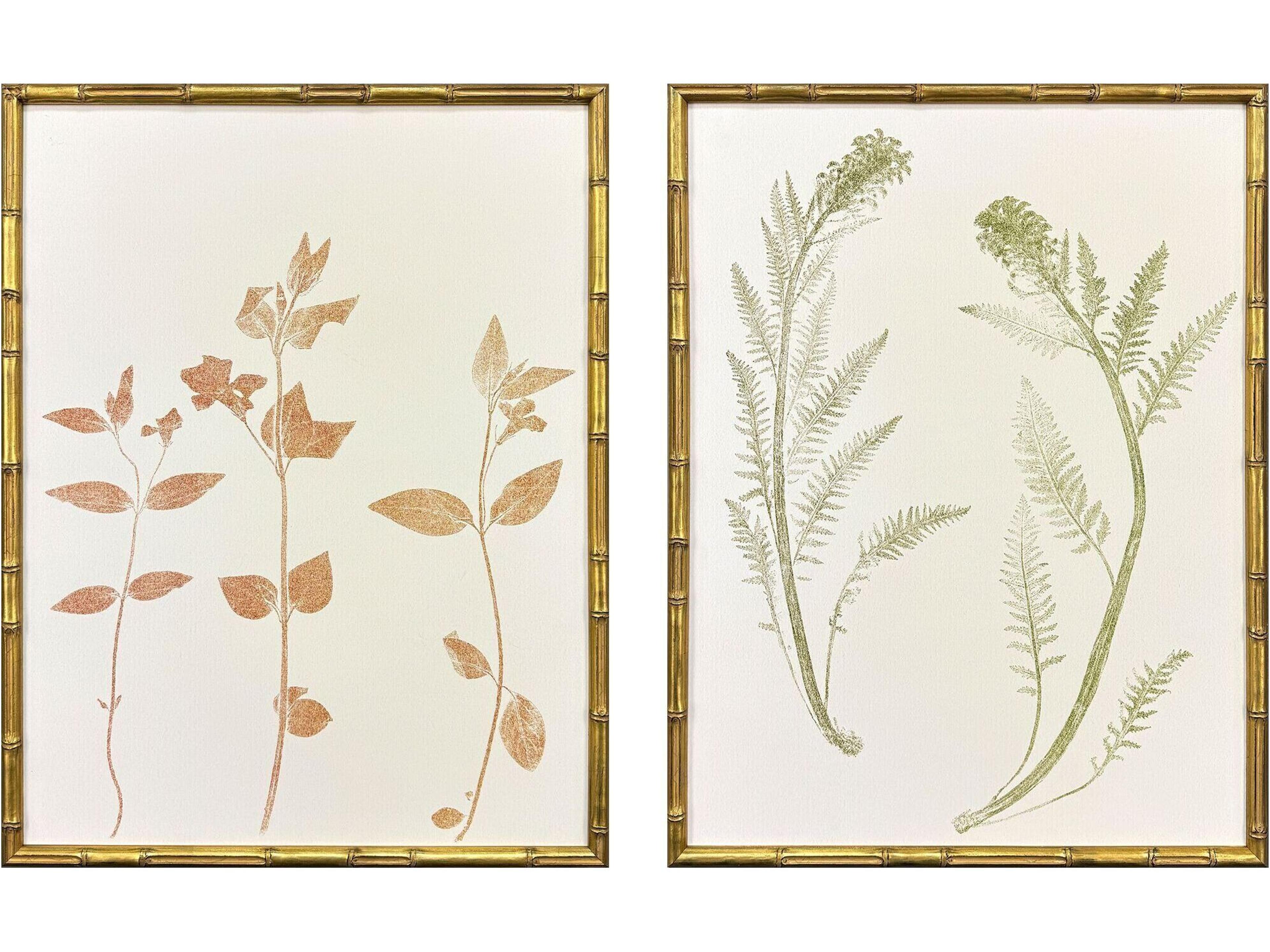 Paragon Floral Trace I Framed Art - Set of 2