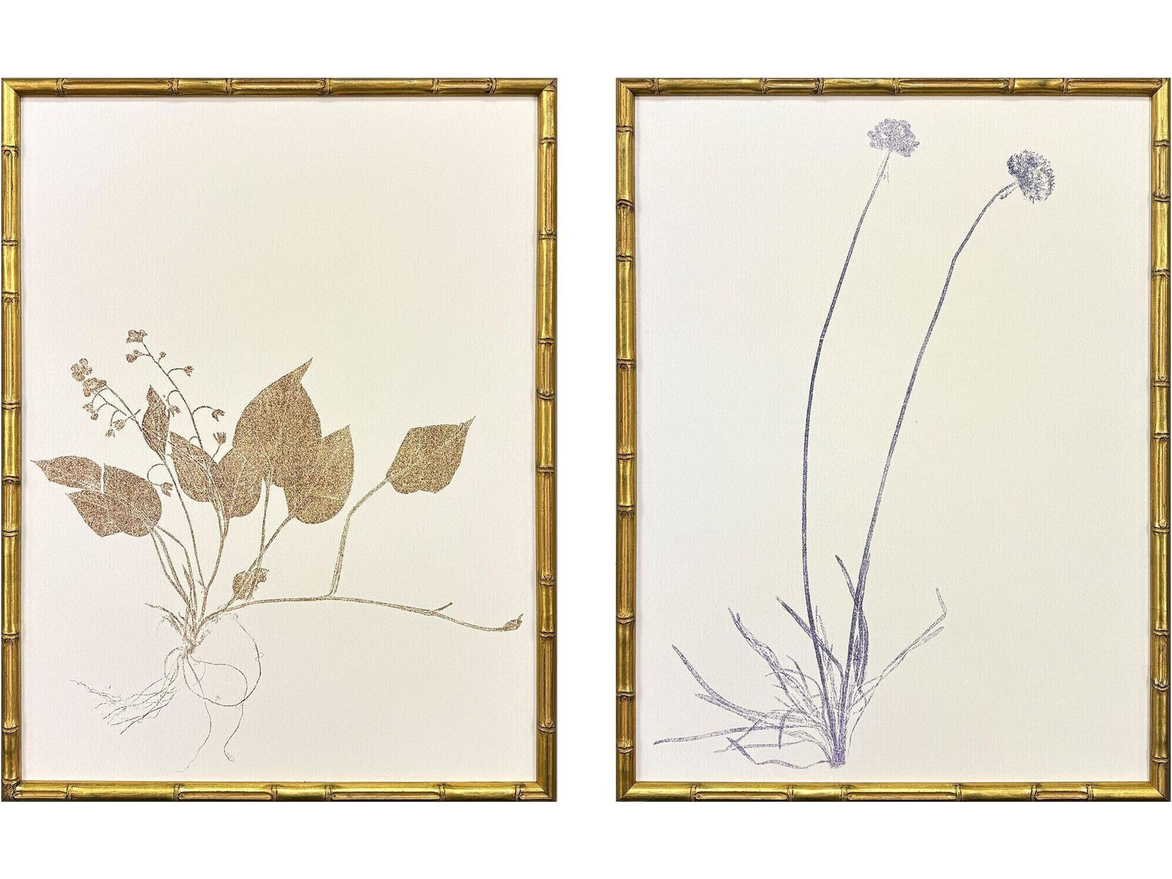 Floral Trace II Framed Art - Set of 2