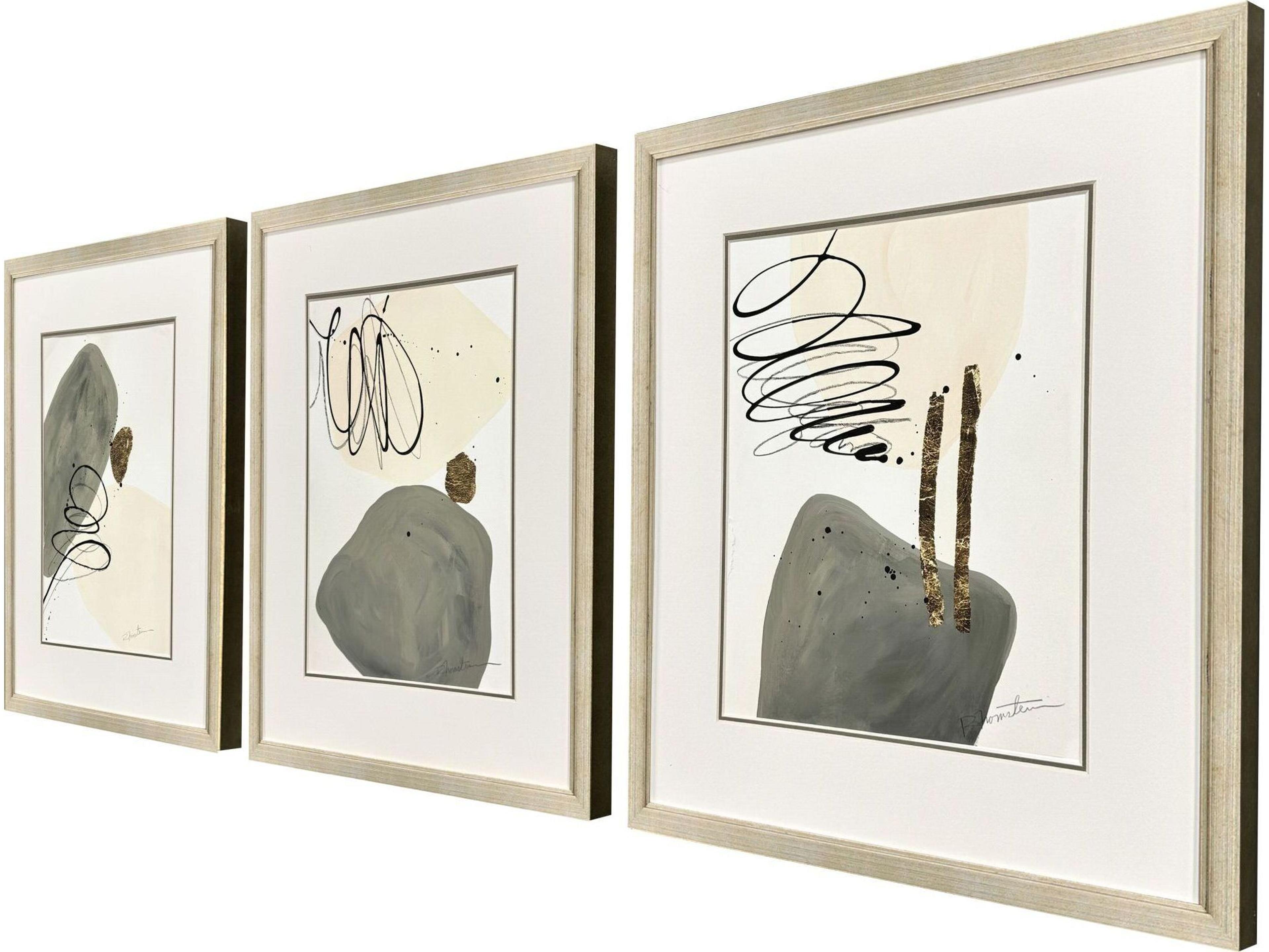 Paragon Rock Garden Framed Art - Set of 3