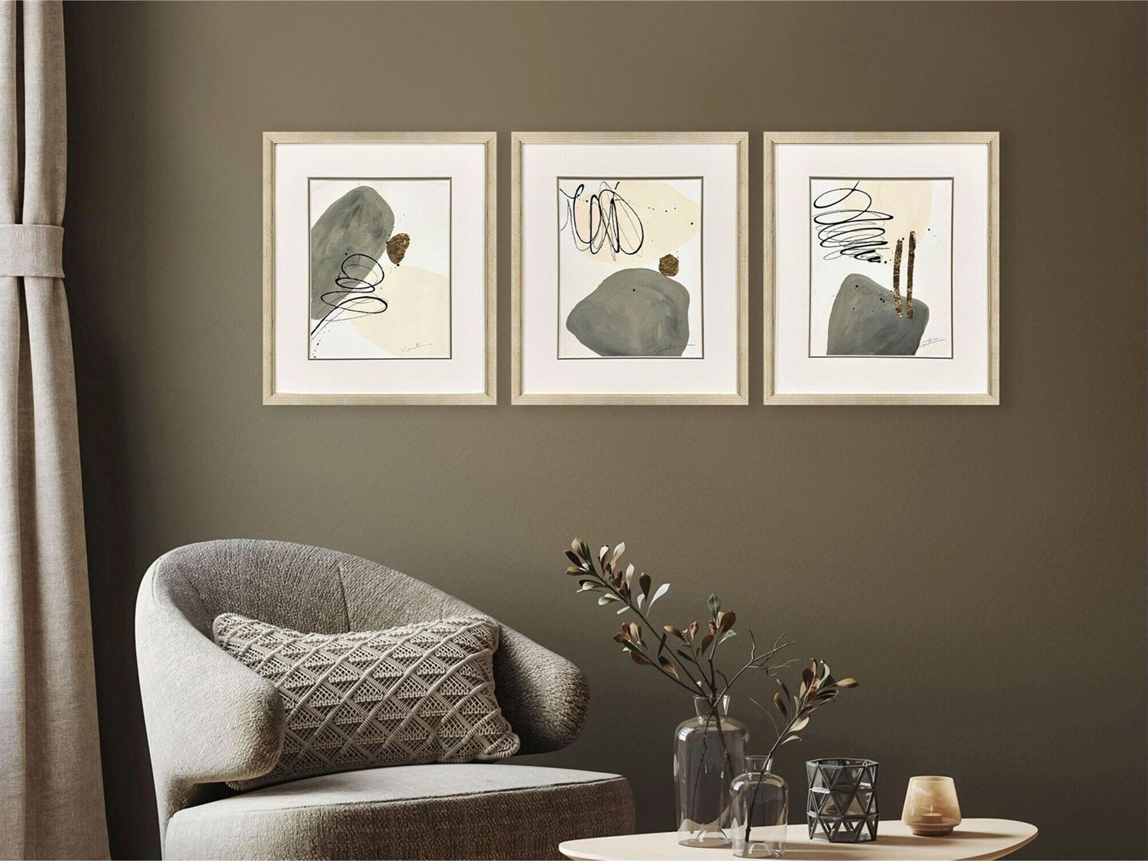 Paragon Rock Garden Framed Art - Set of 3
