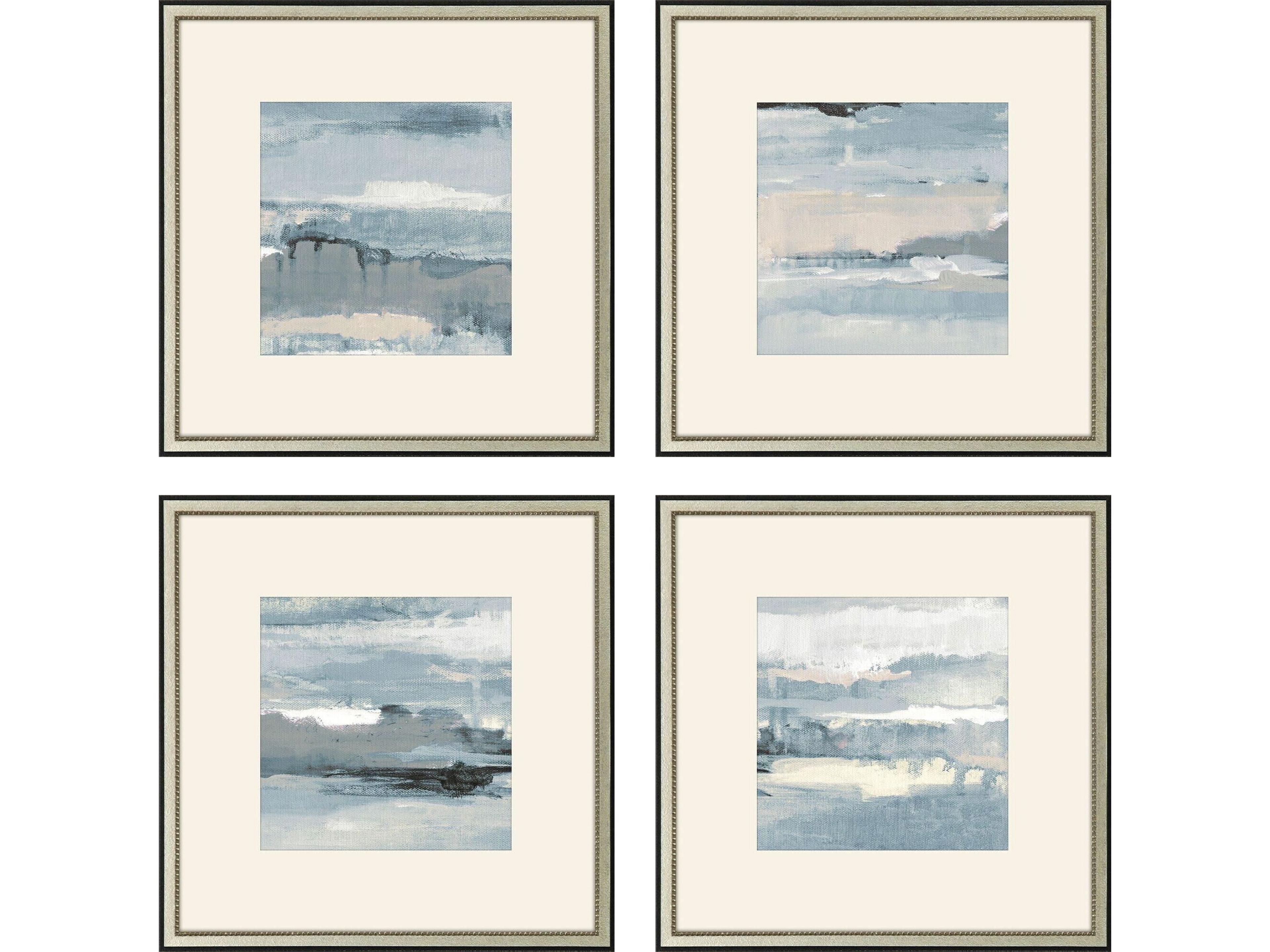 Splendid Blues Framed Art - Set of 4