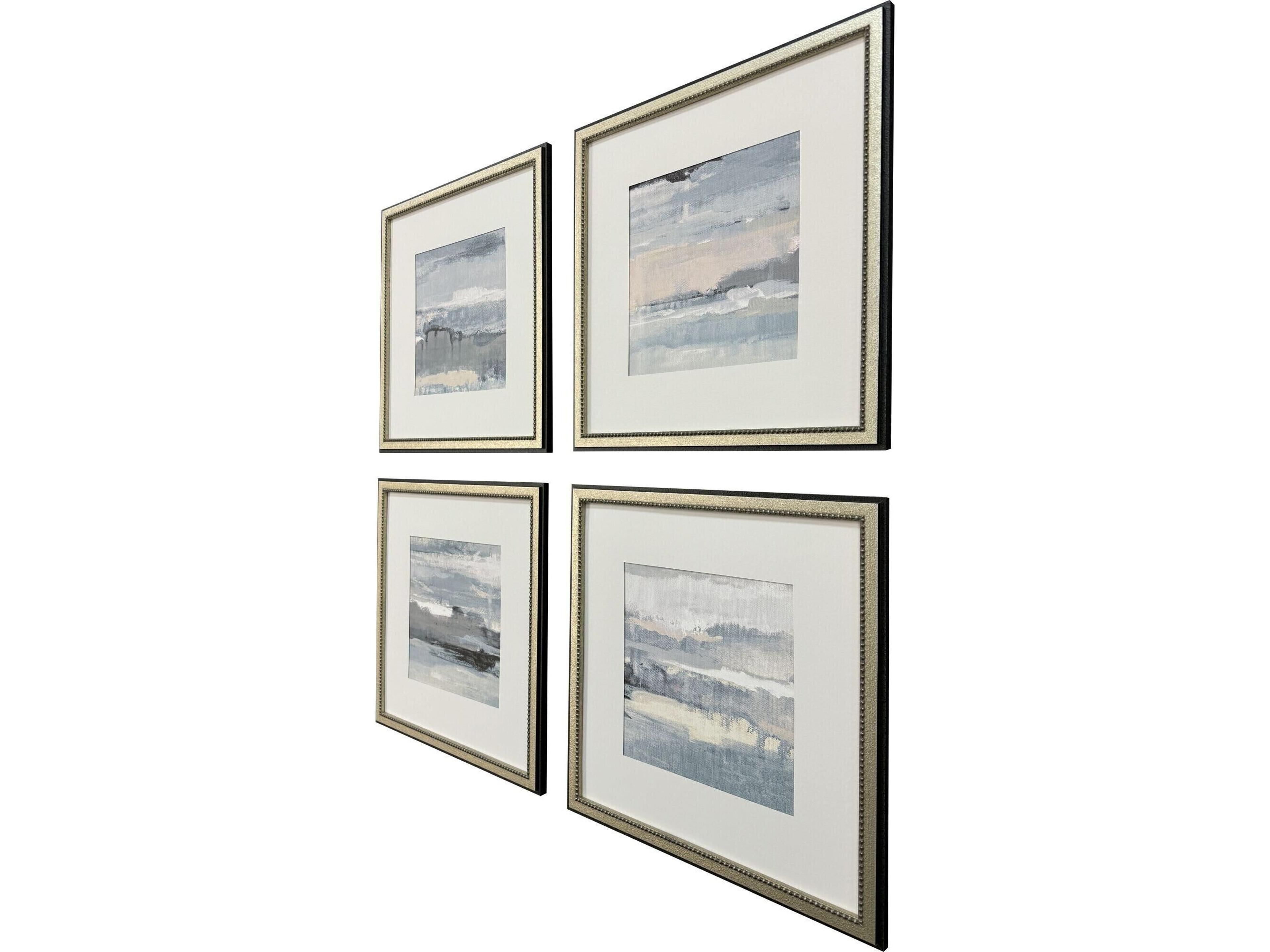 Paragon Splendid Blues Framed Art - Set of 4