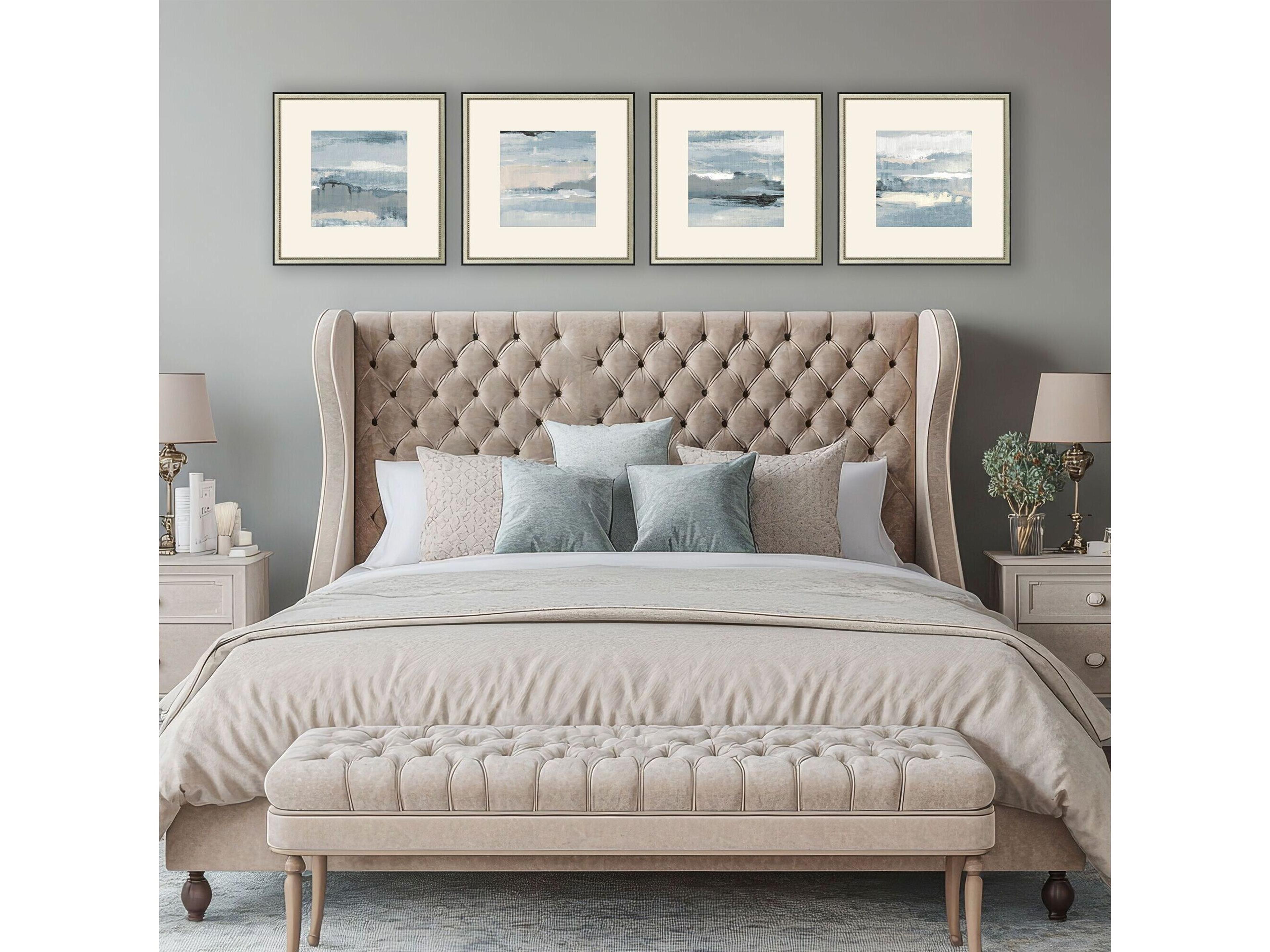 Paragon Splendid Blues Framed Art - Set of 4