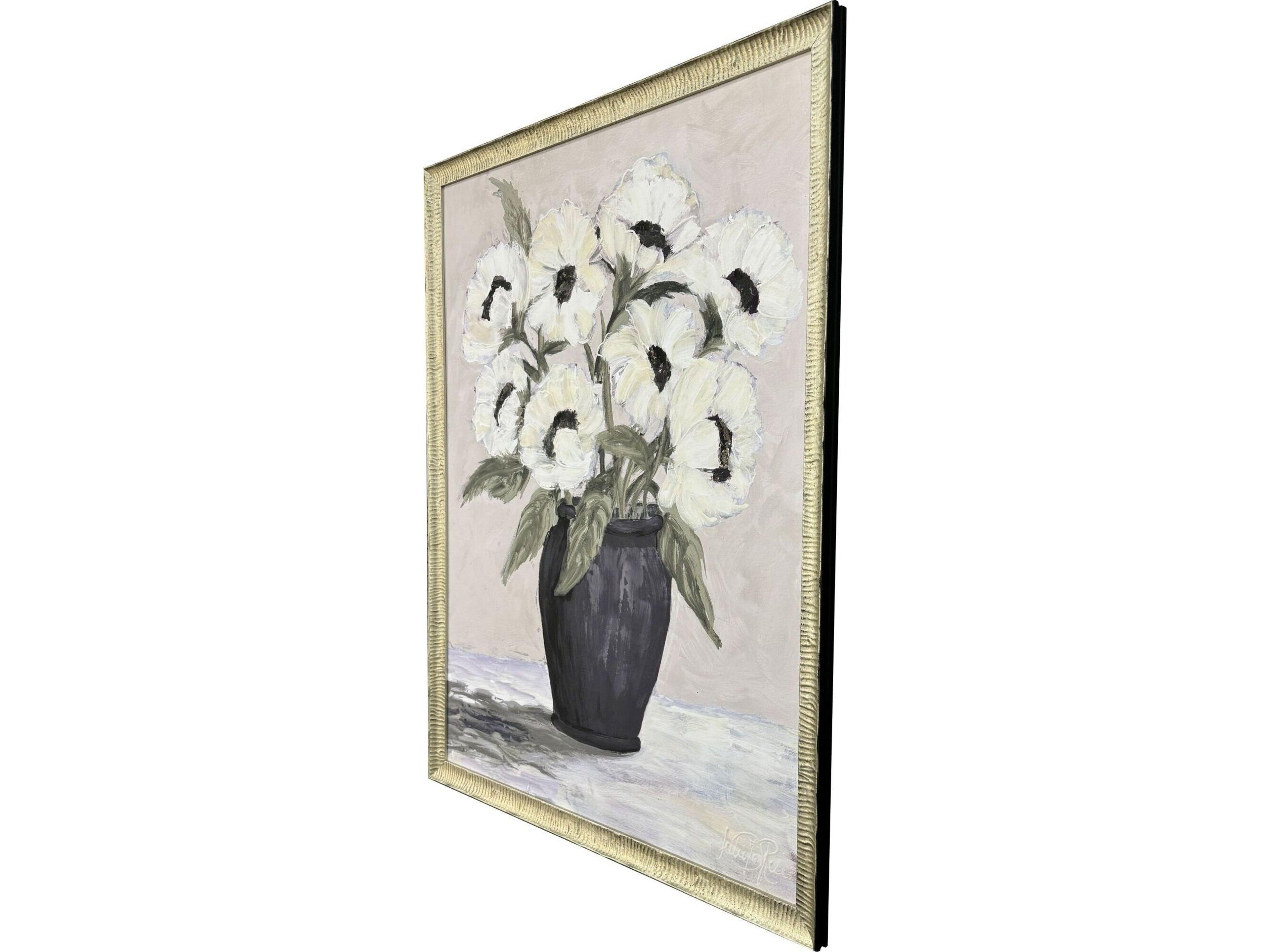 Paragon White Flowers Framed Art