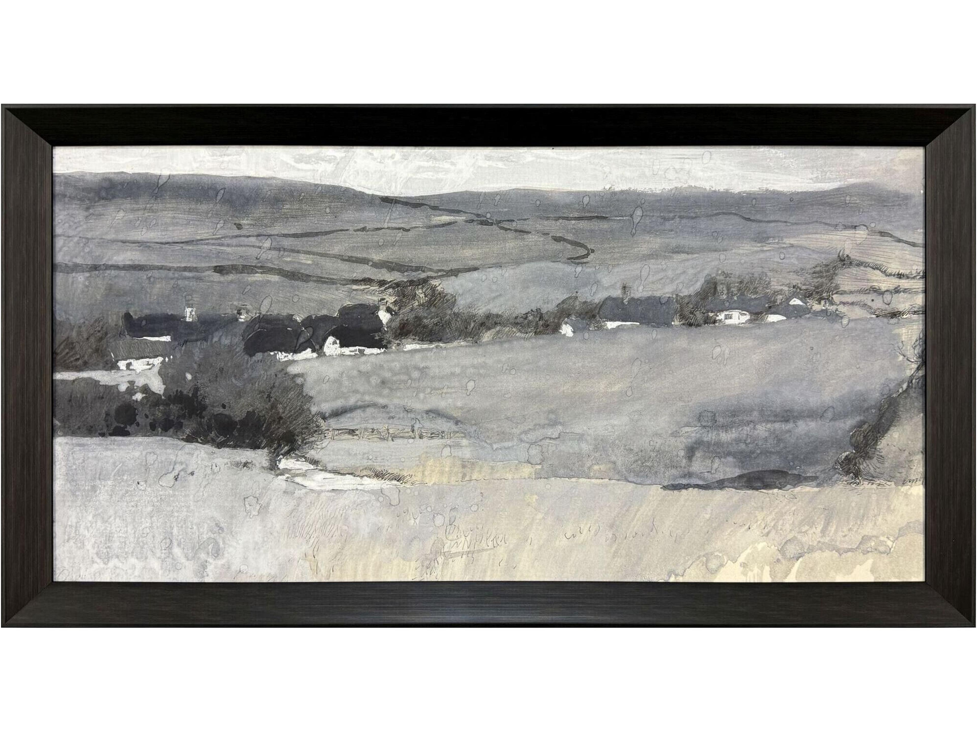 Misty Landscape Framed Art