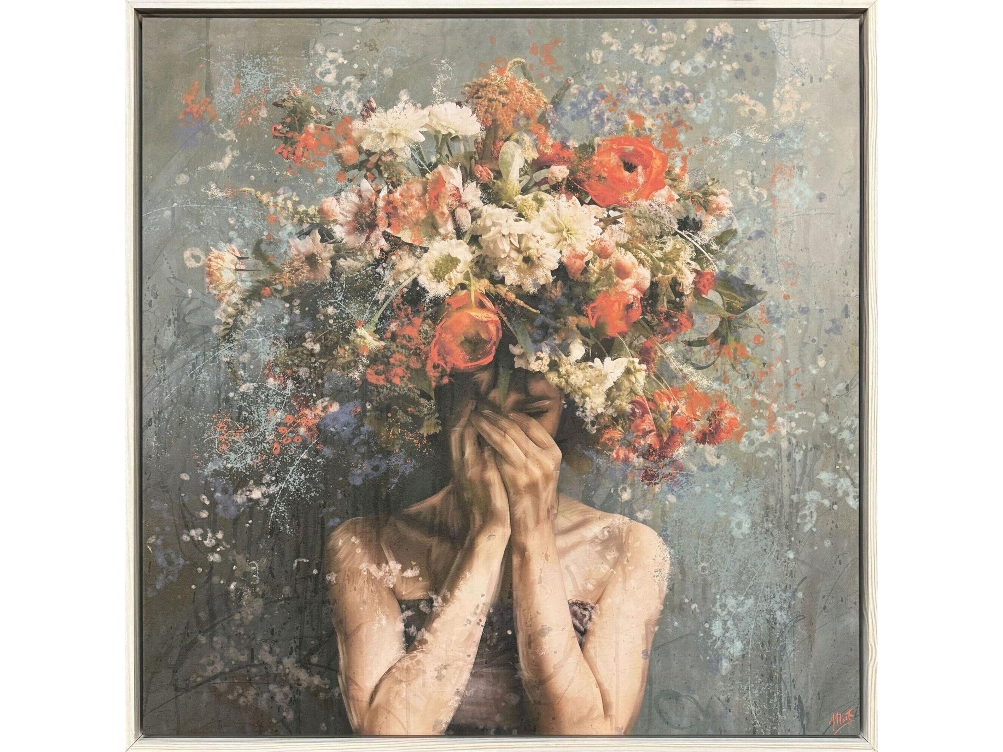 Paragon Flower Face Canvas Wall Art