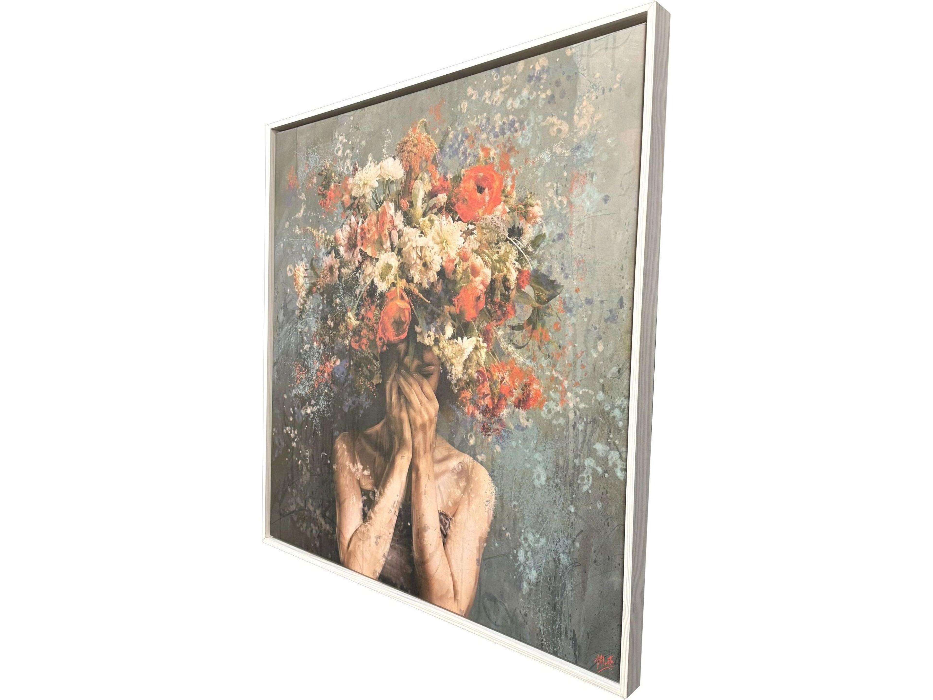 Paragon Flower Face Canvas Wall Art