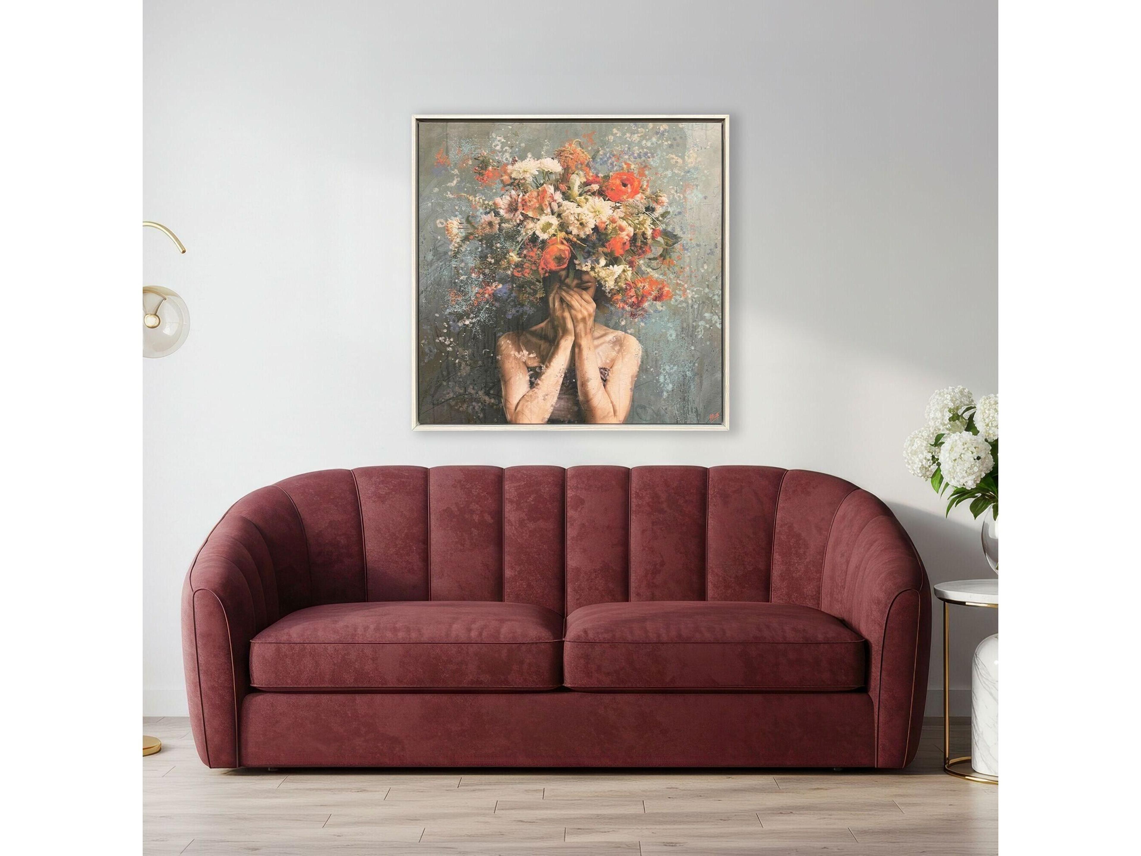 Paragon Flower Face Canvas Wall Art