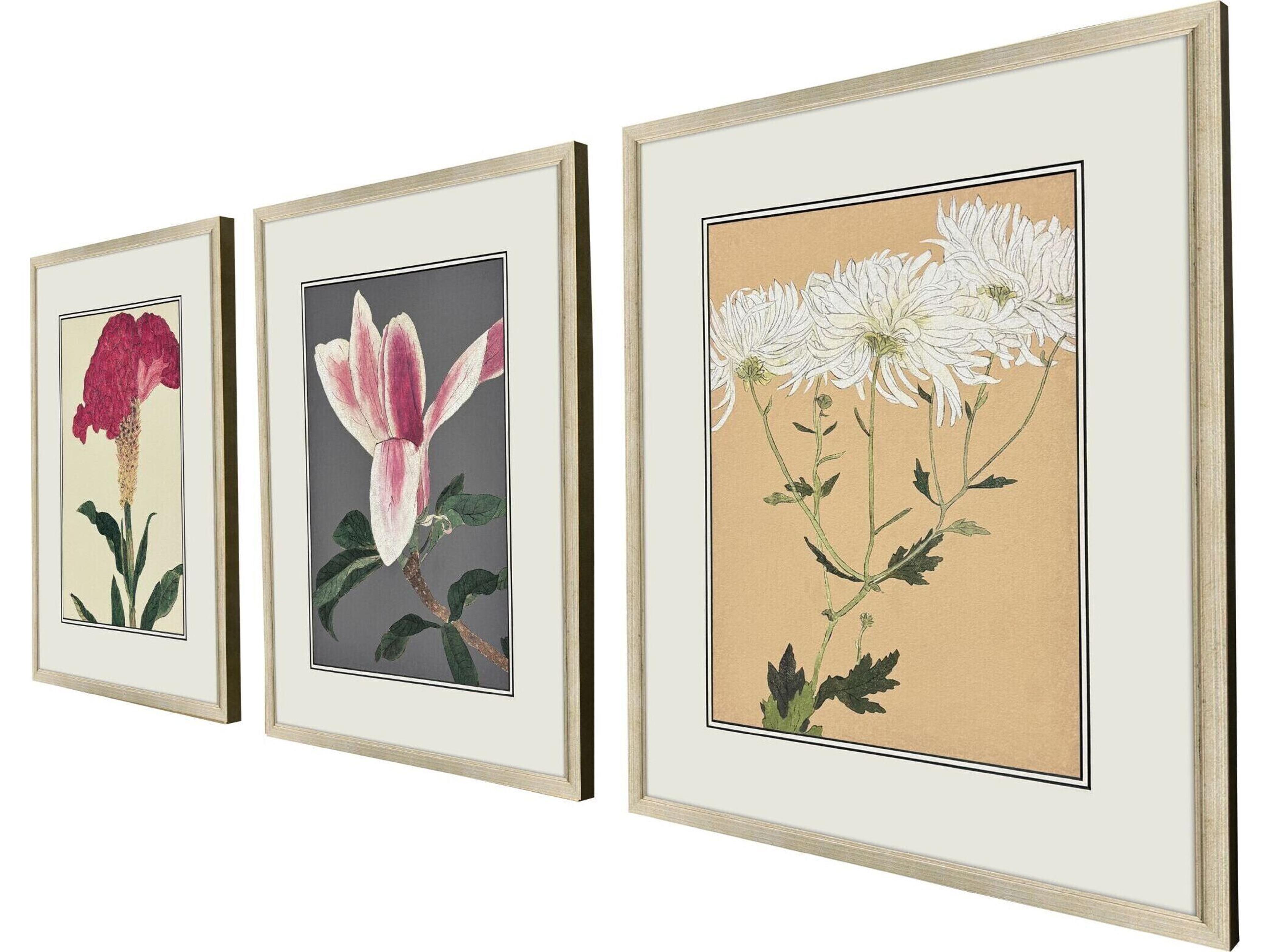 Paragon Enchanted Blooms I Framed Art - Set of 3