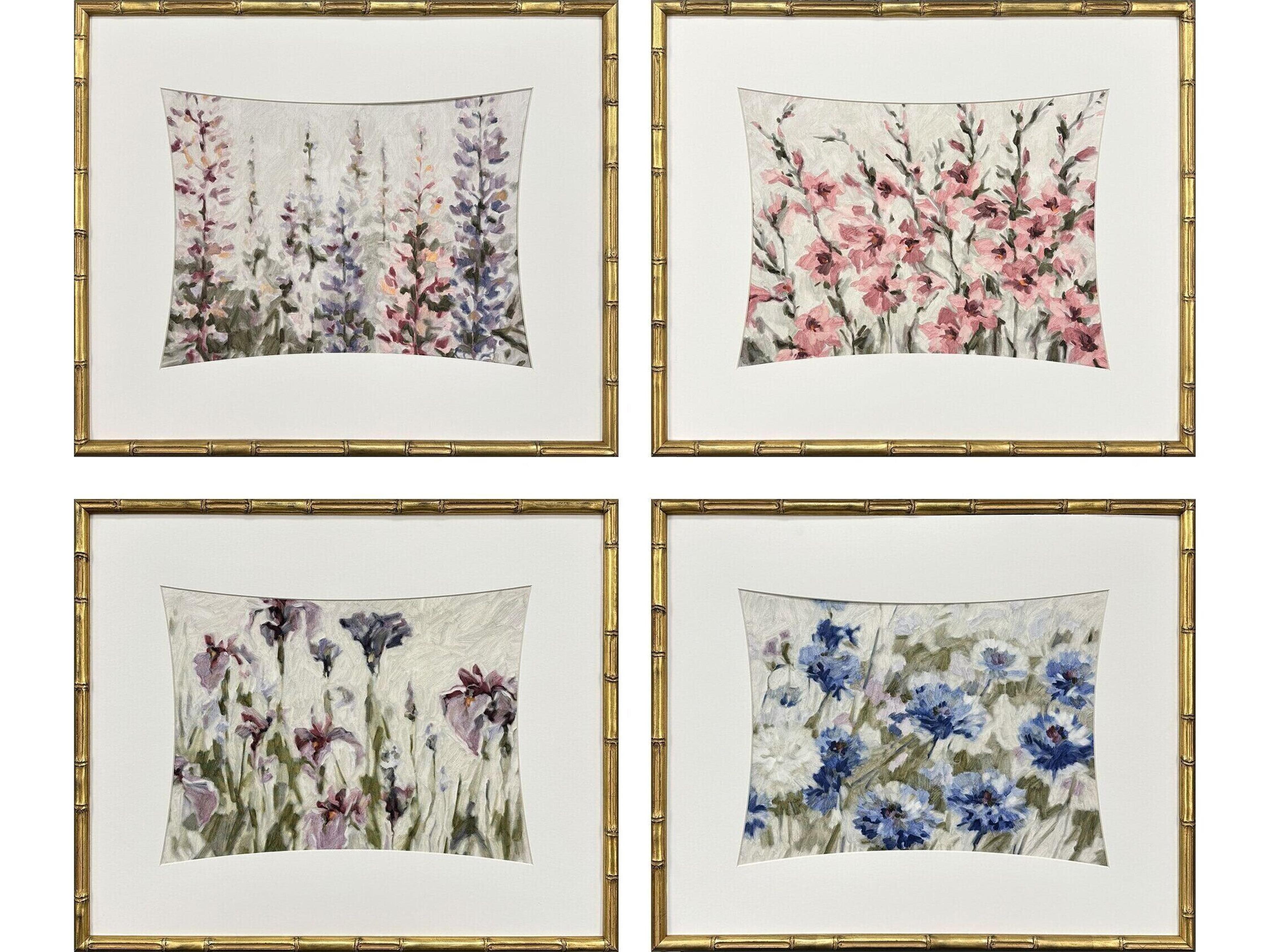 Paragon Floral Haven Framed Art - Set of 4
