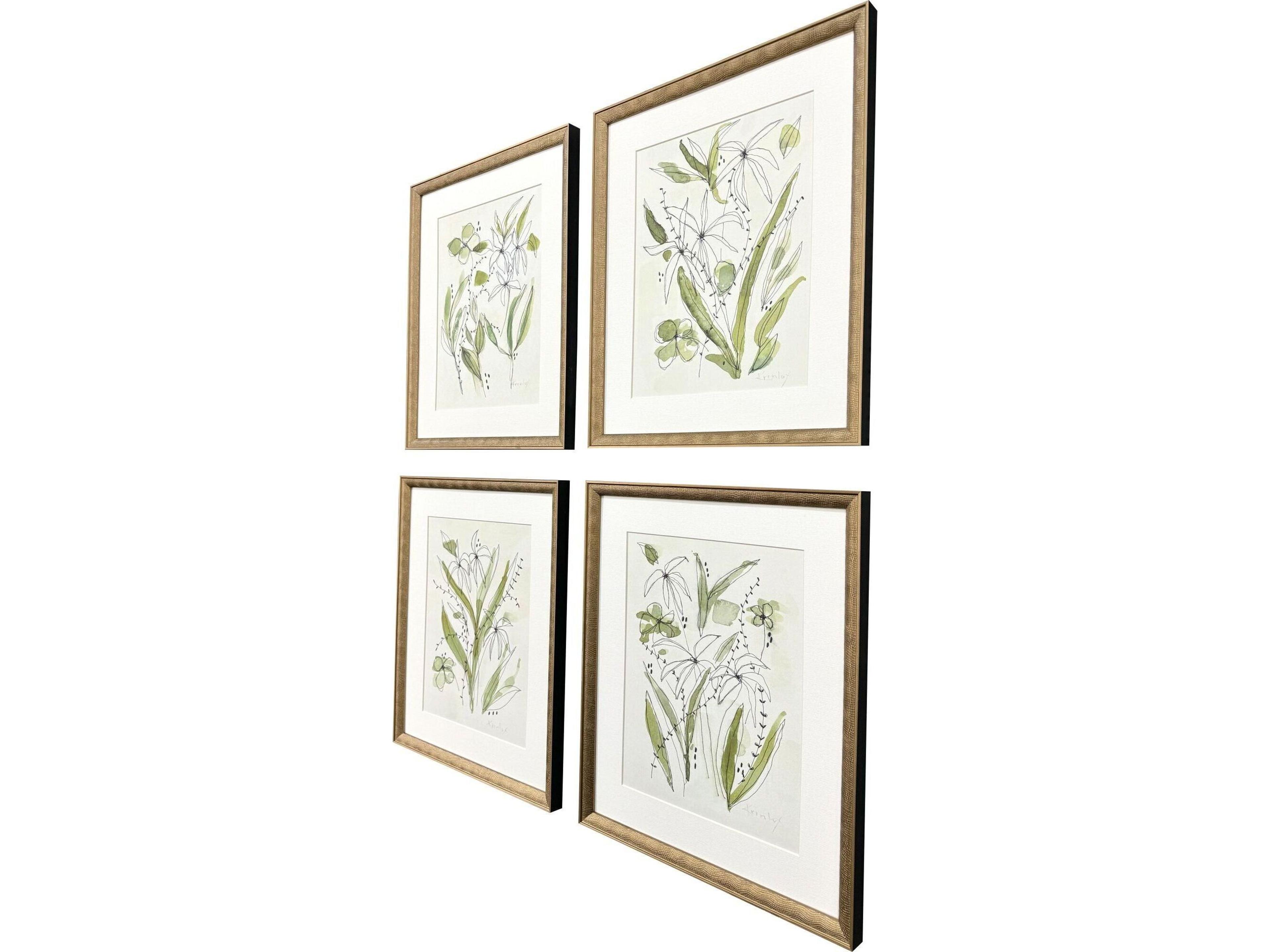 Paragon Bliss Framed Art - Set of 4
