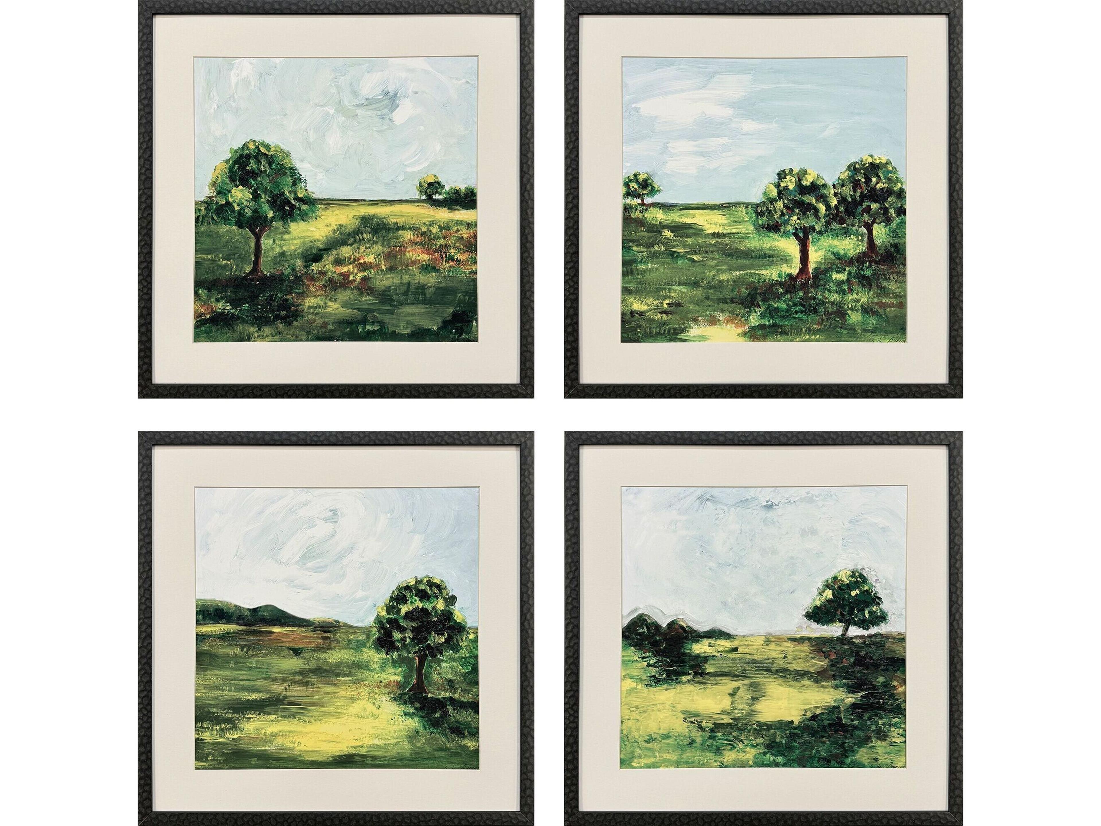 Paragon Verdant View Framed Art - Set of 4