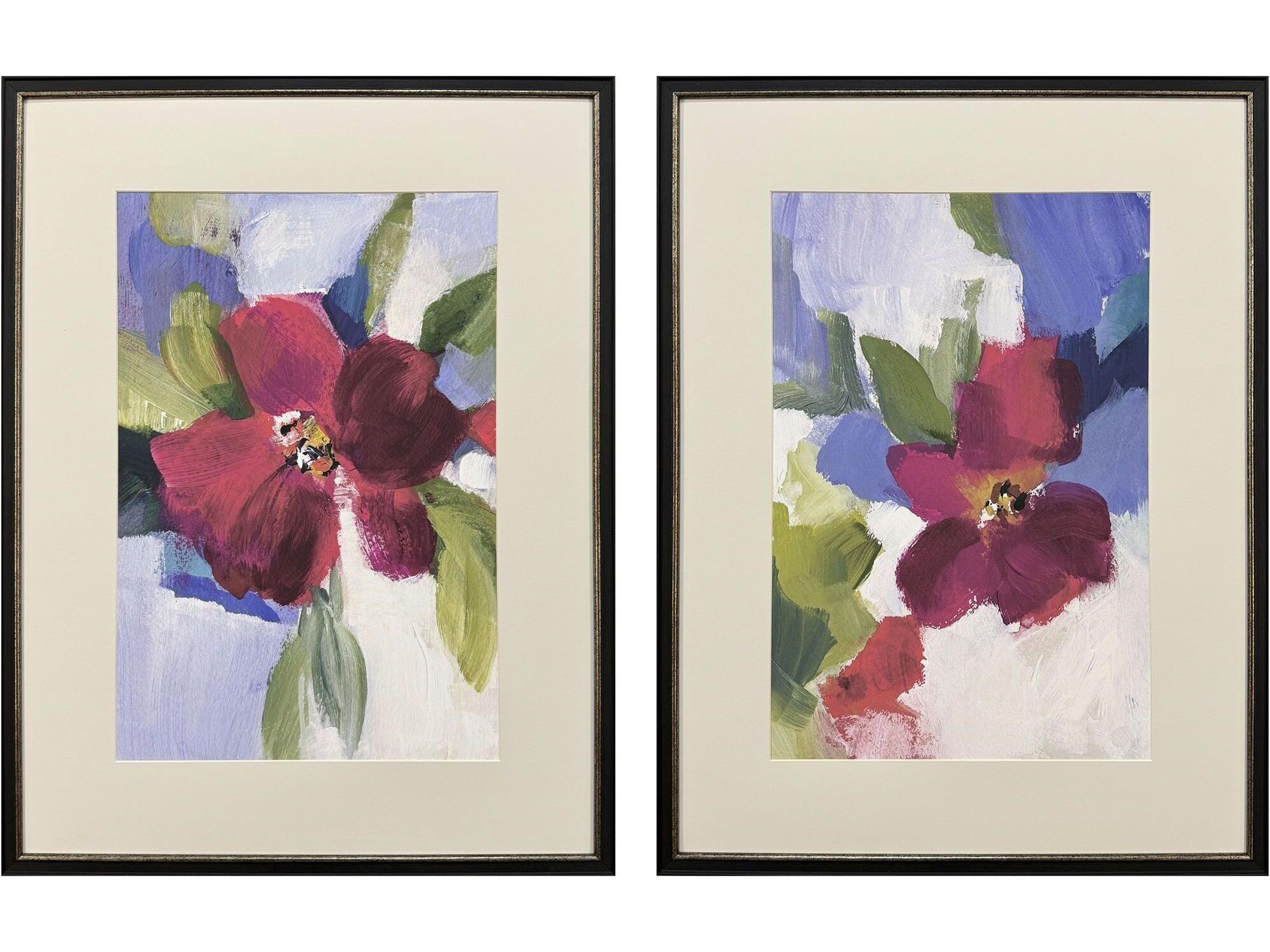 Modern Fleur Framed Art - Set of 2