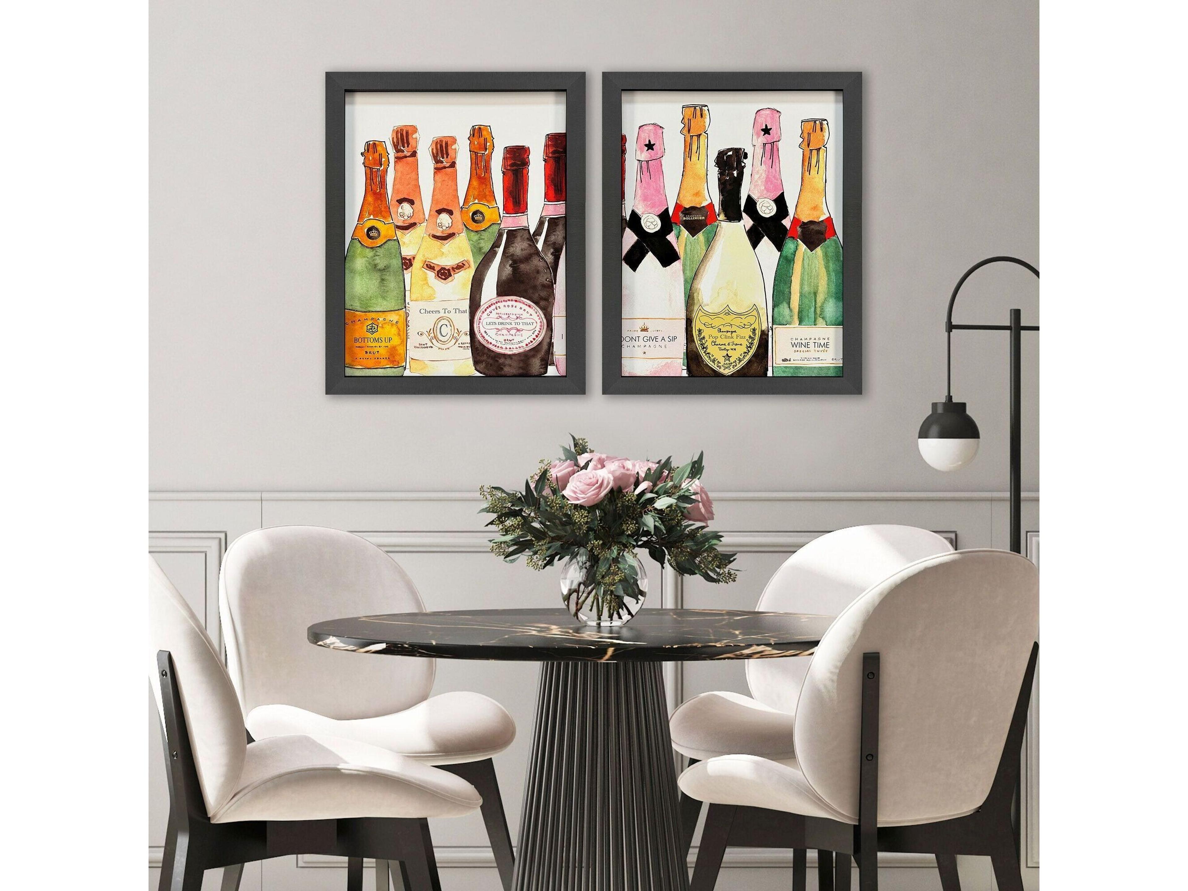 Paragon Bubbly Framed Art - Set of 2