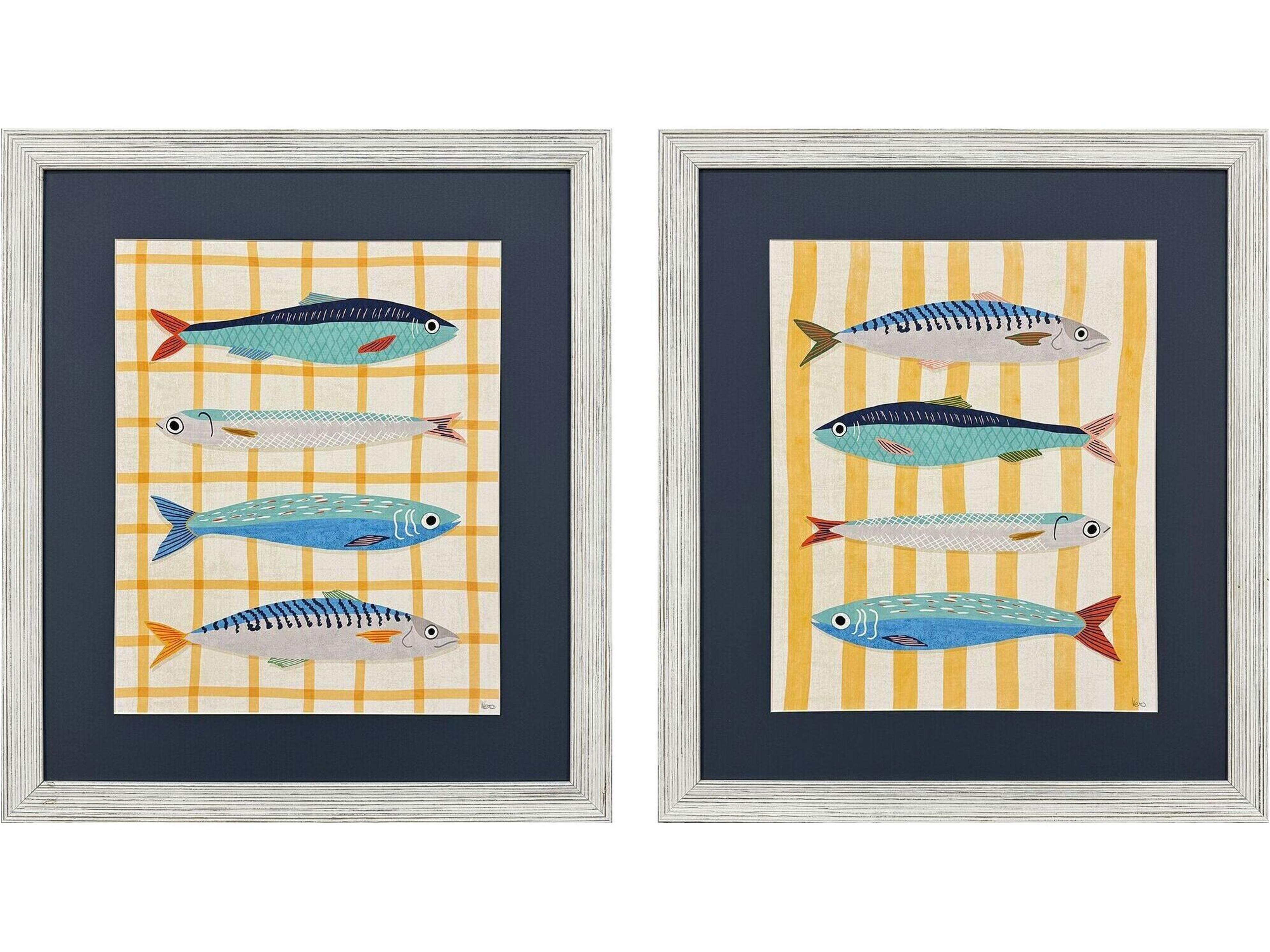 Paragon Little Fish Framed Art - Set of 2