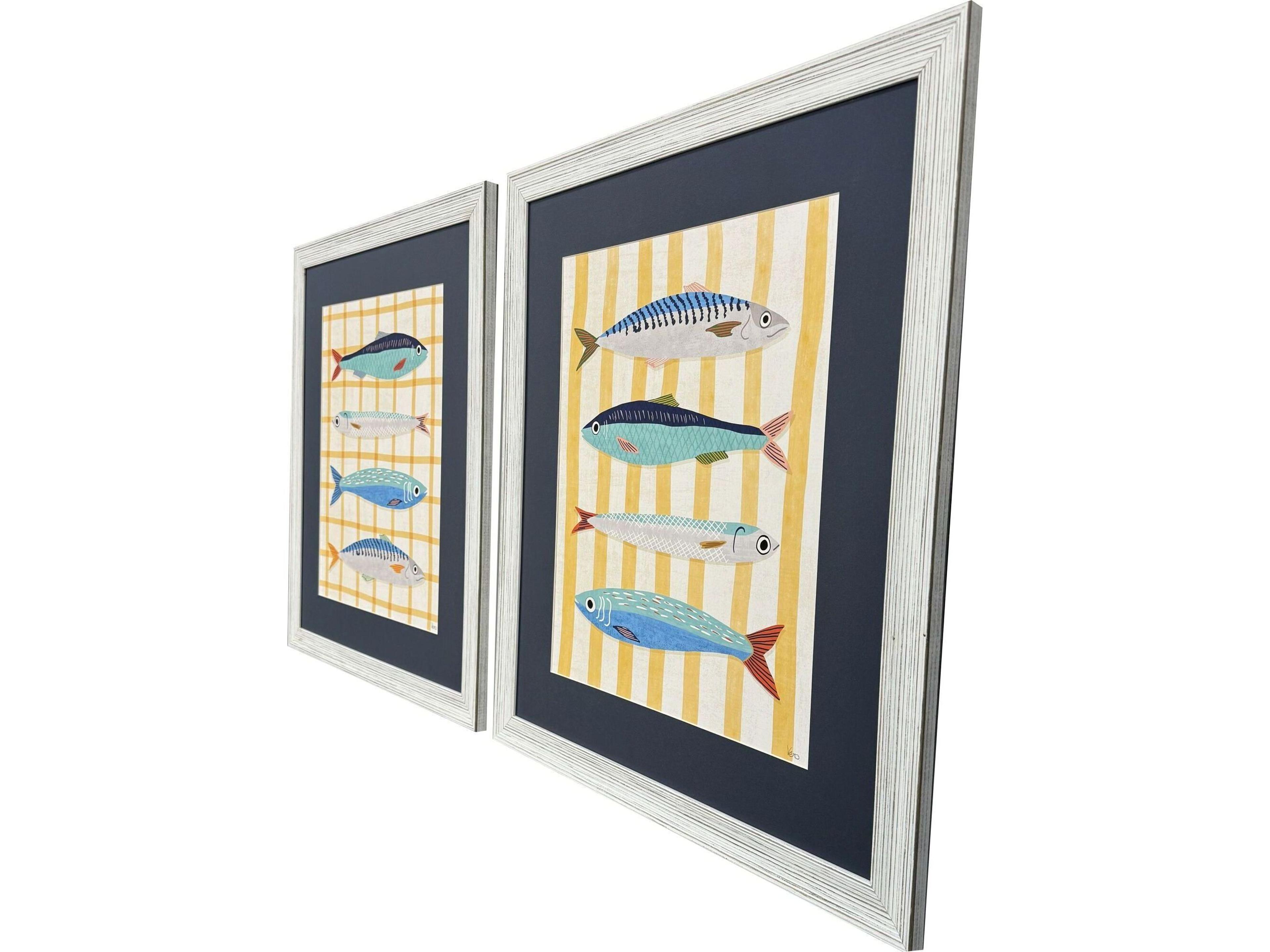 Paragon Little Fish Framed Art - Set of 2