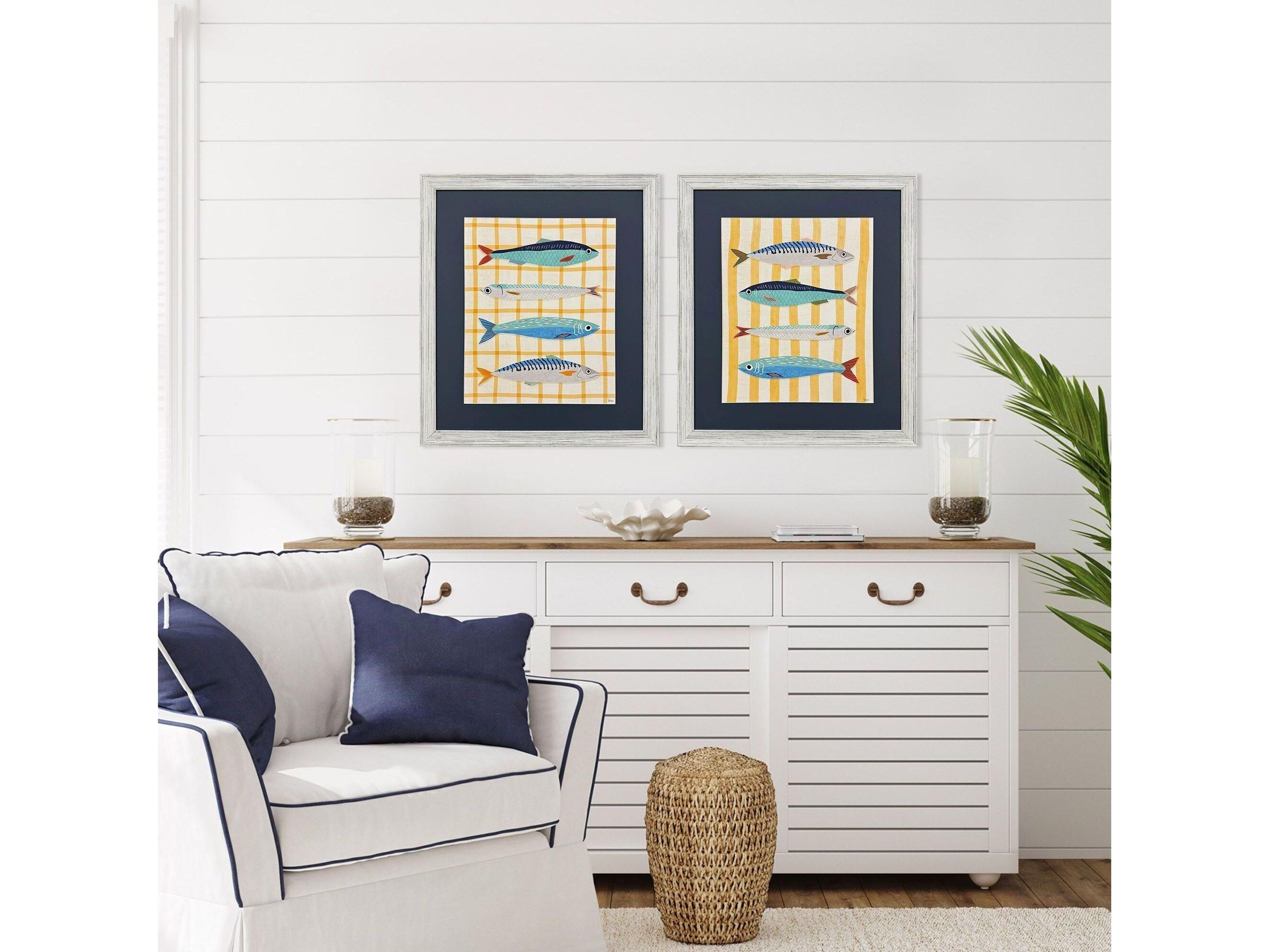 Paragon Little Fish Framed Art - Set of 2
